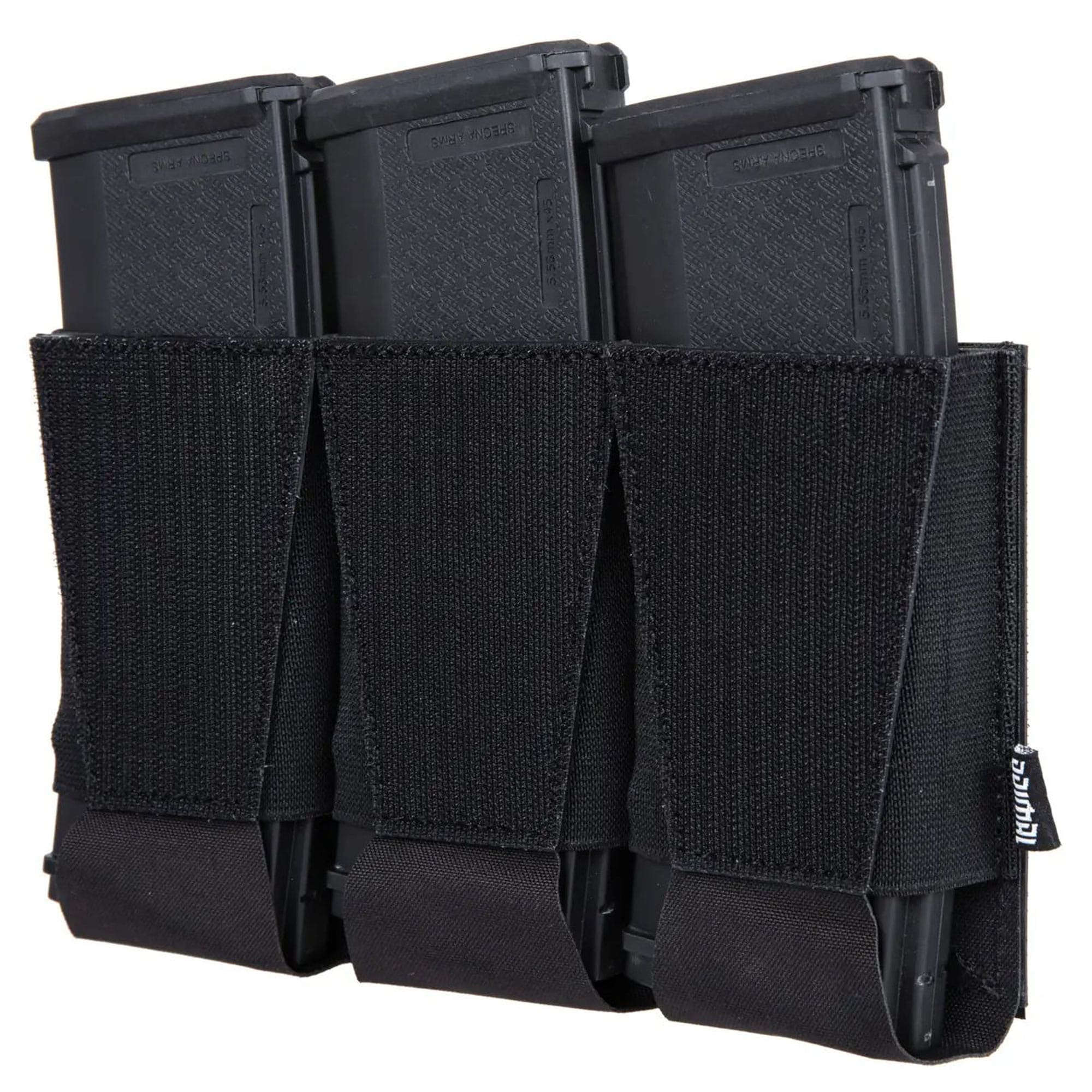 Husă triplă Primal Gear pentru încărcătoare mari - Neagră