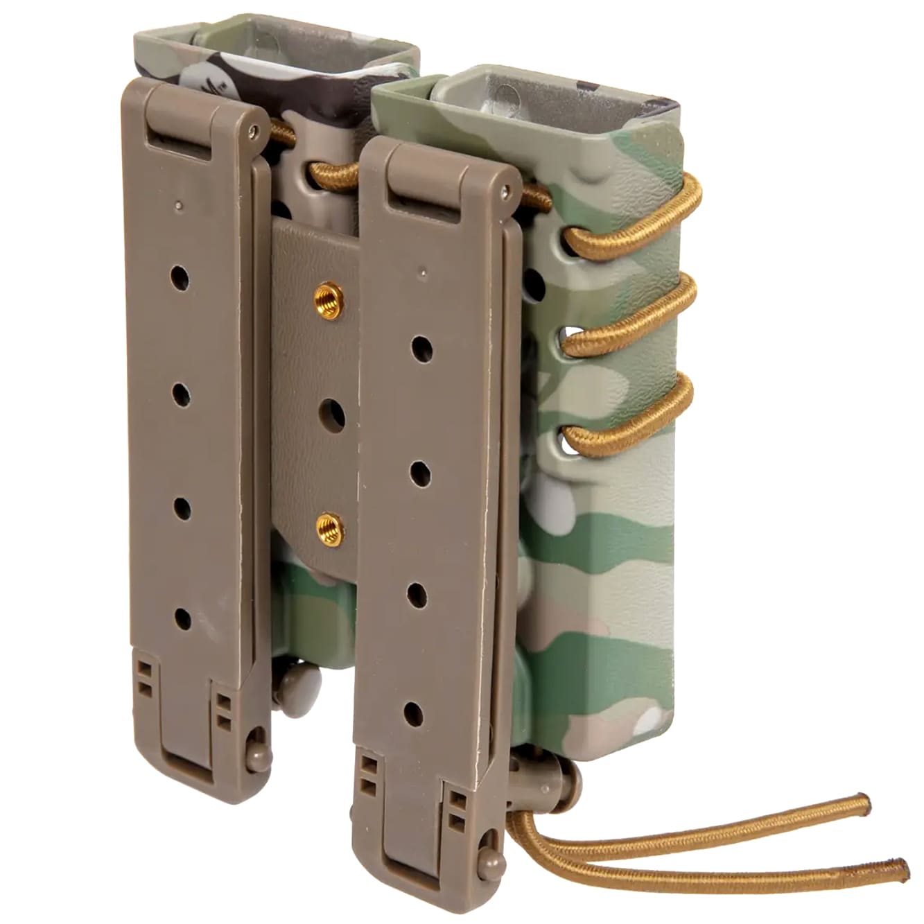 Portîncărcător dublu Wosport Urban Long Quick Pull pentru încărcătoare - MultiCam