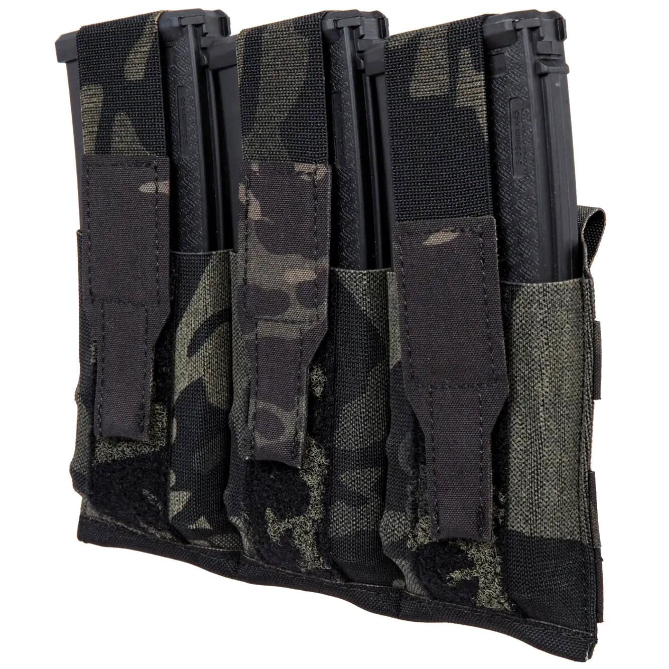 Husă triplă Wosport pentru încărcătoare pentru SMG - MultiCam Black