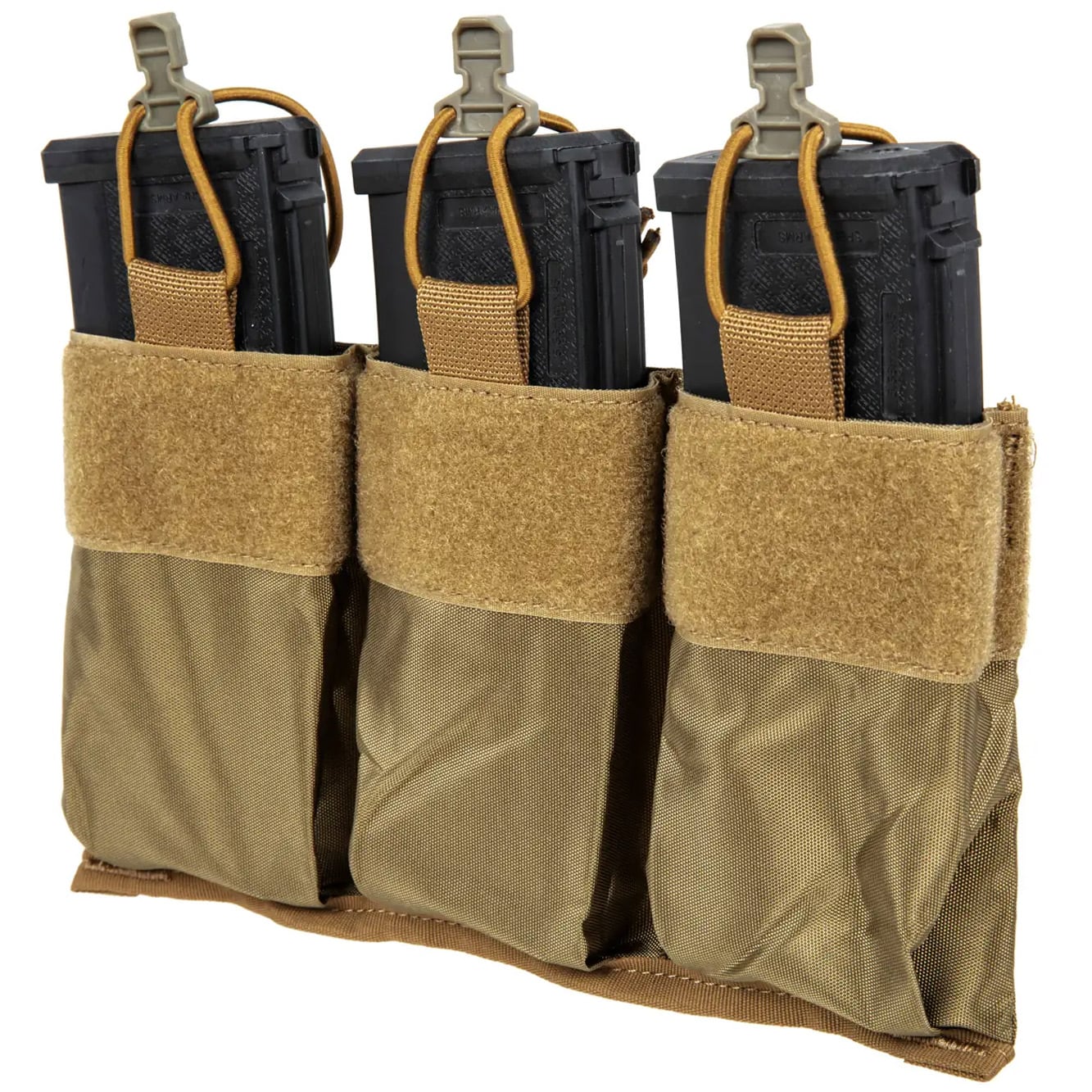 Husă triplă Wosport pentru încărcătoare 7.62 mm - Coyote Brown