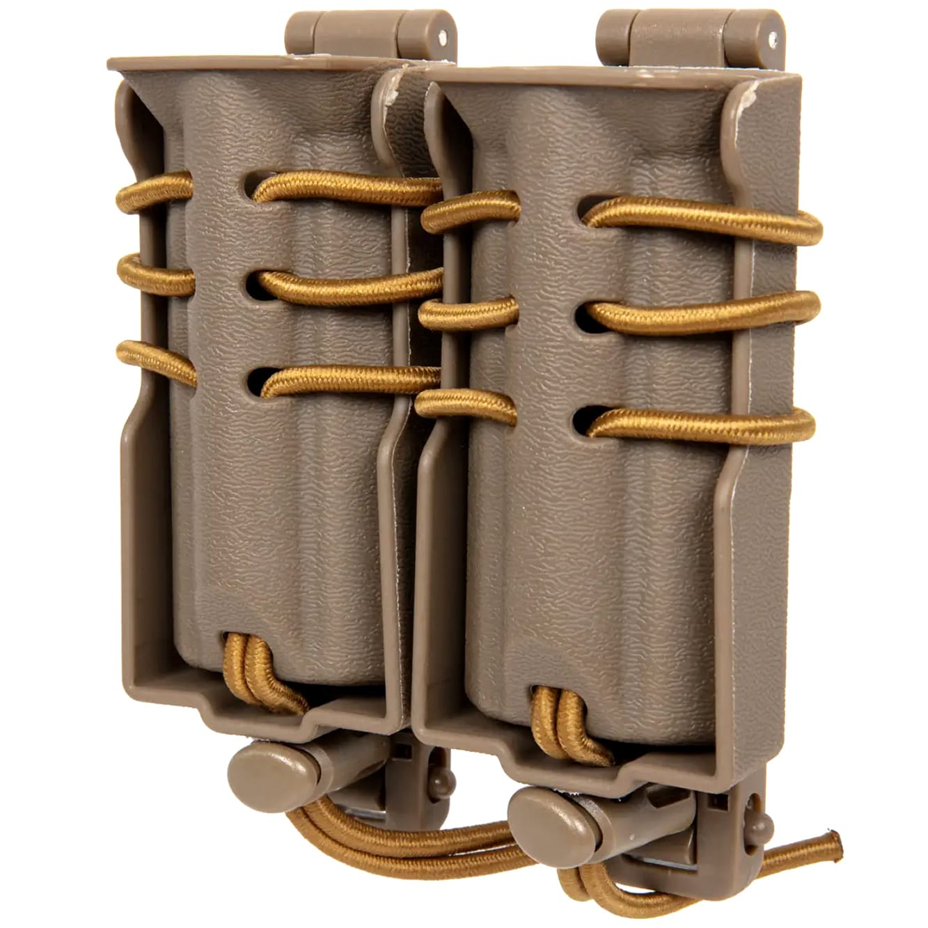 Portîncărcător dublu Wosport Urban Quick Pull pentru încărcătoare mici - Tan