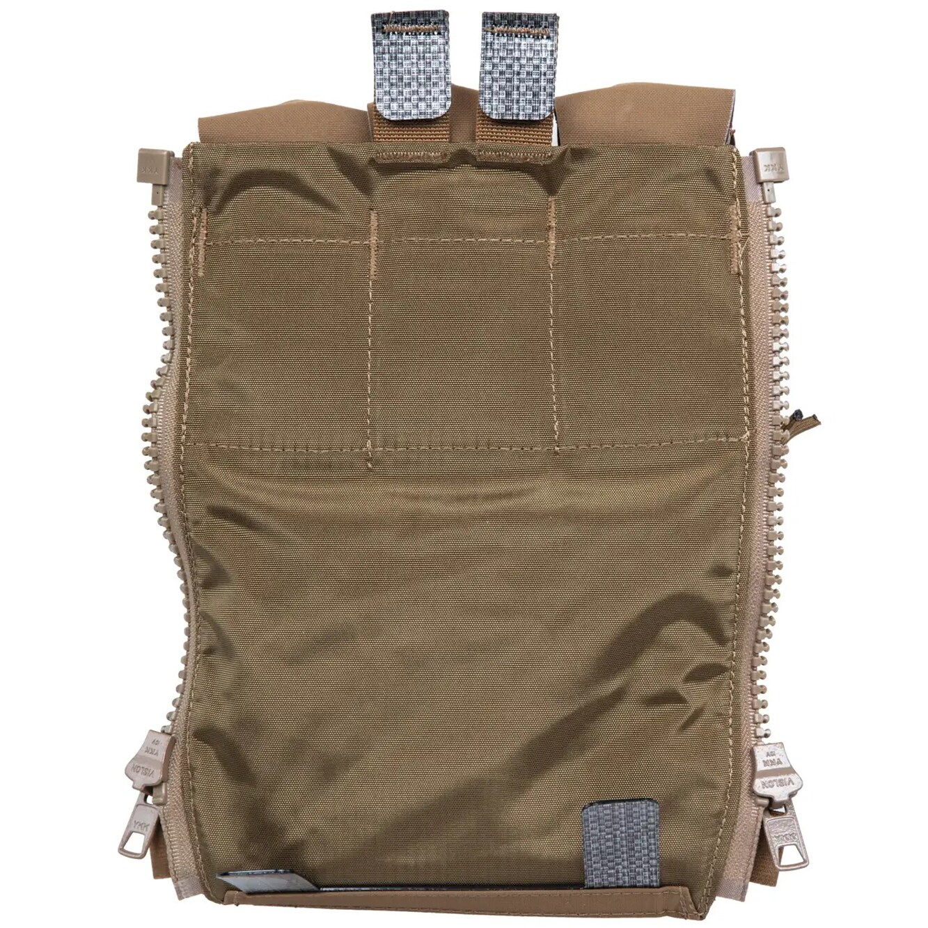 Panou tactic Wosport V5 PC cu buzunare pentru încărcătoare de pistol - Coyote Brown
