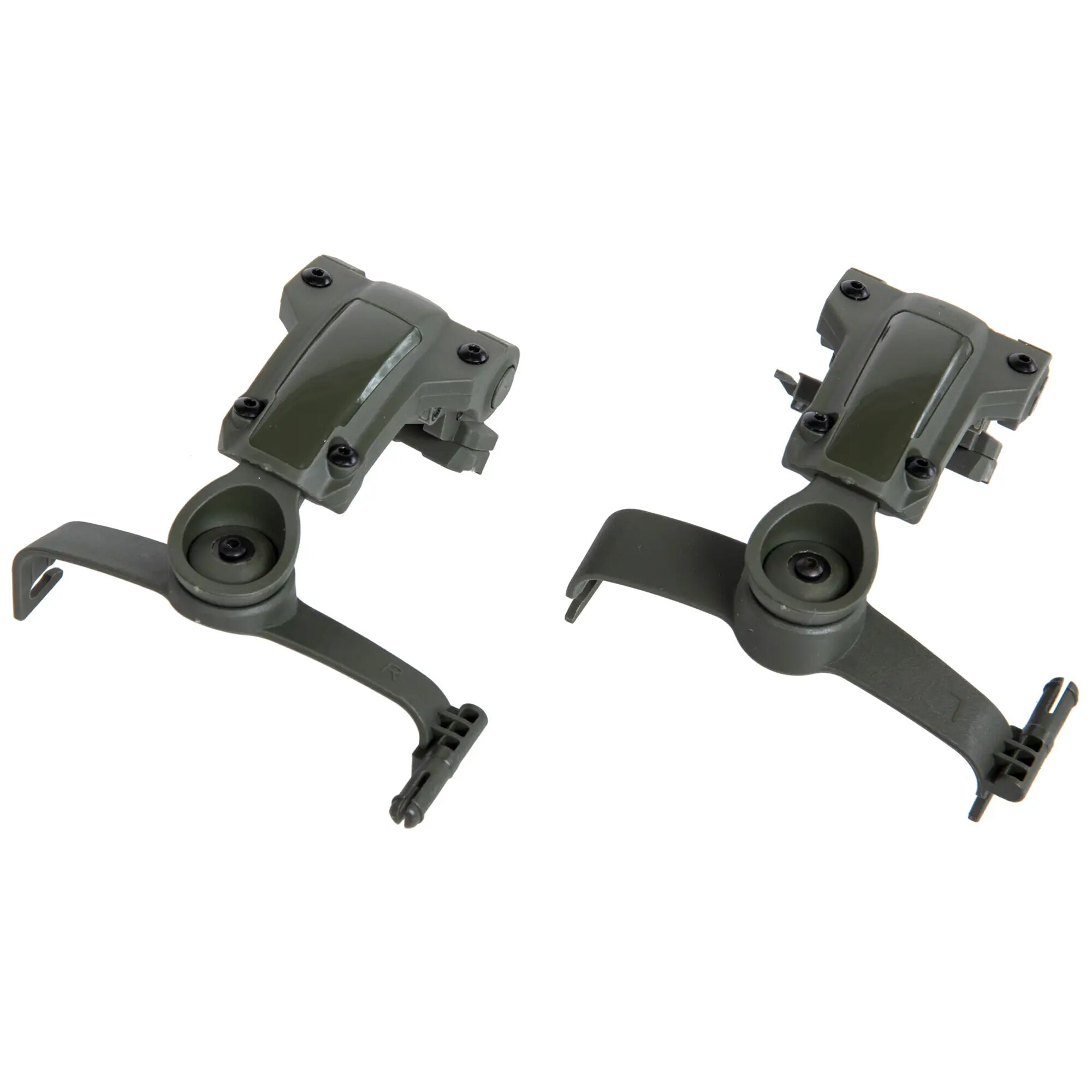 Adaptor căști Comtac Wosport pentru cască tactică cu șine ARC - Olive