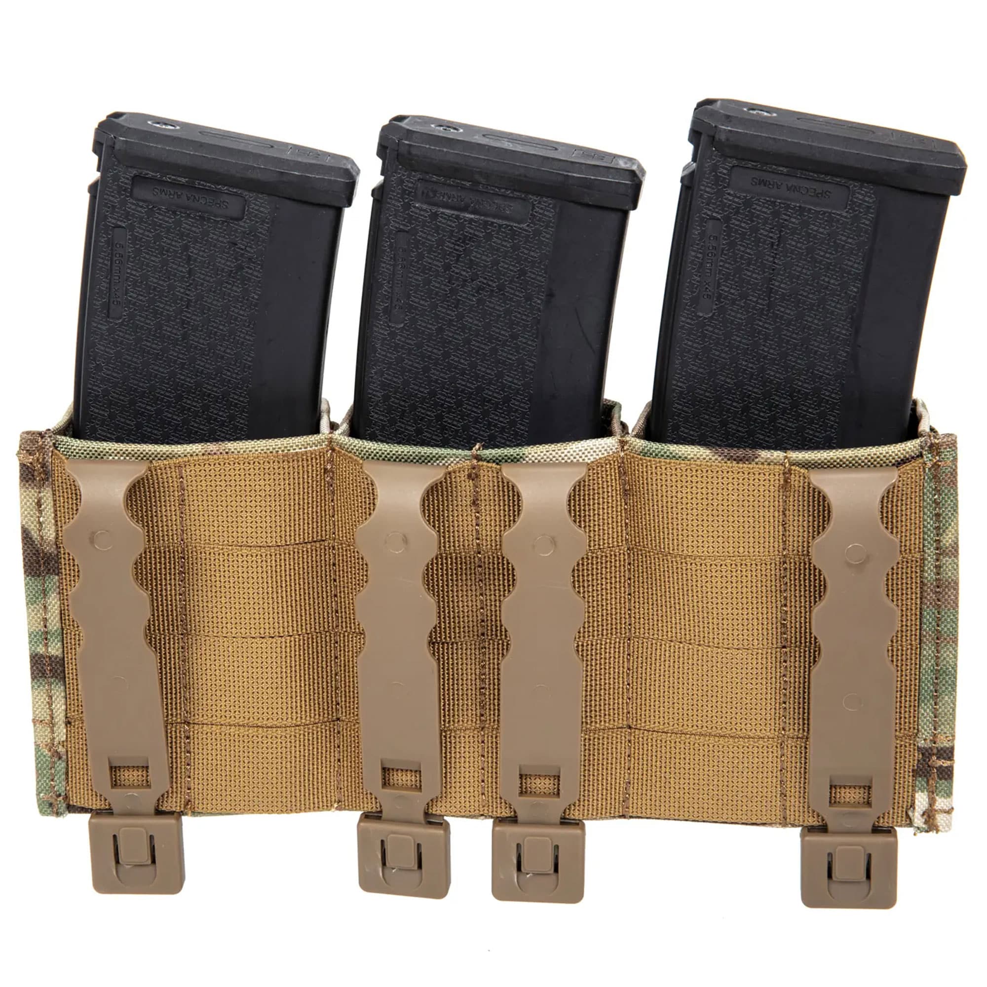 Husă triplă Wosport pentru încărcătoare 7.62 mm - MultiCam