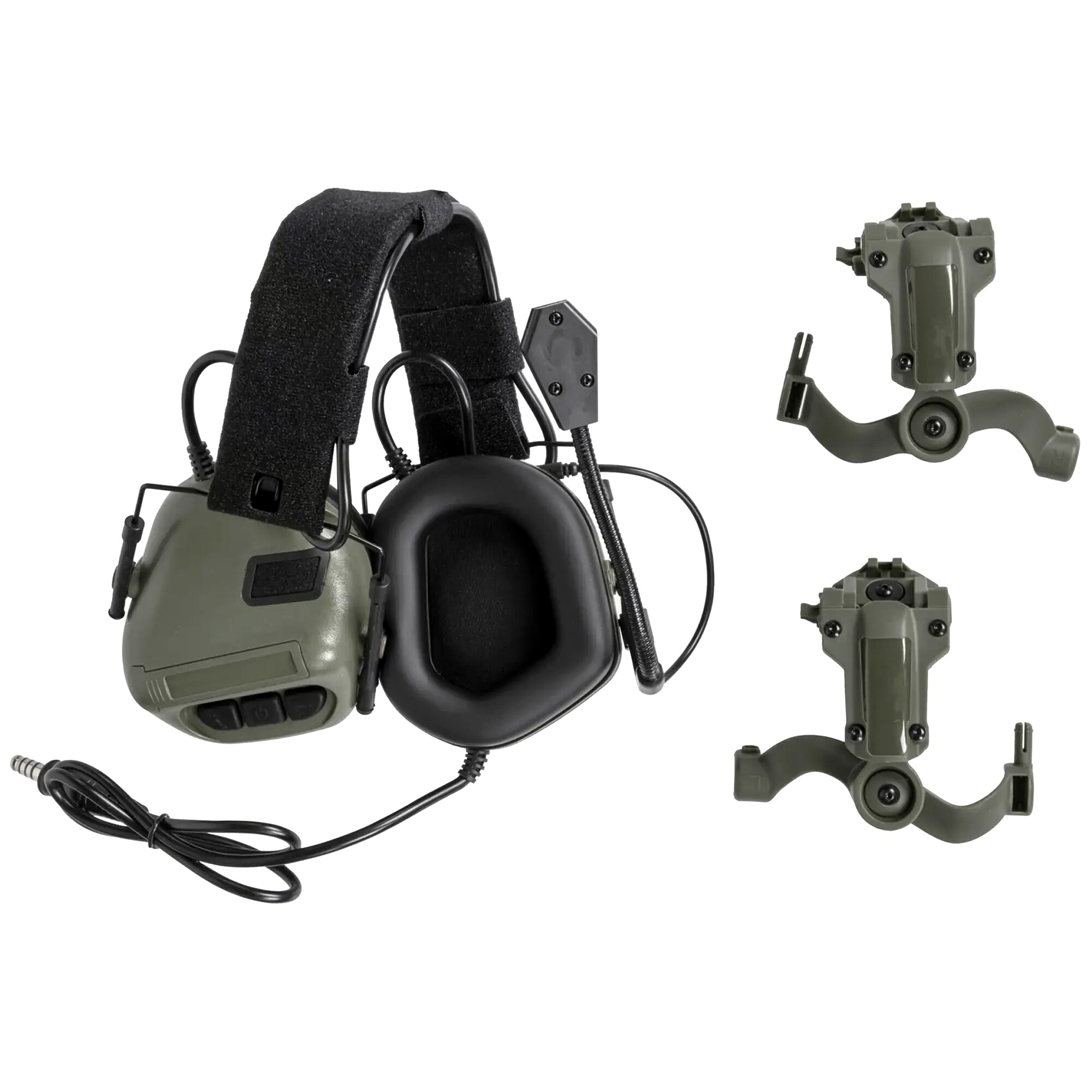 Căști tactice Wosport HD-19 Gen. 5 - Olive