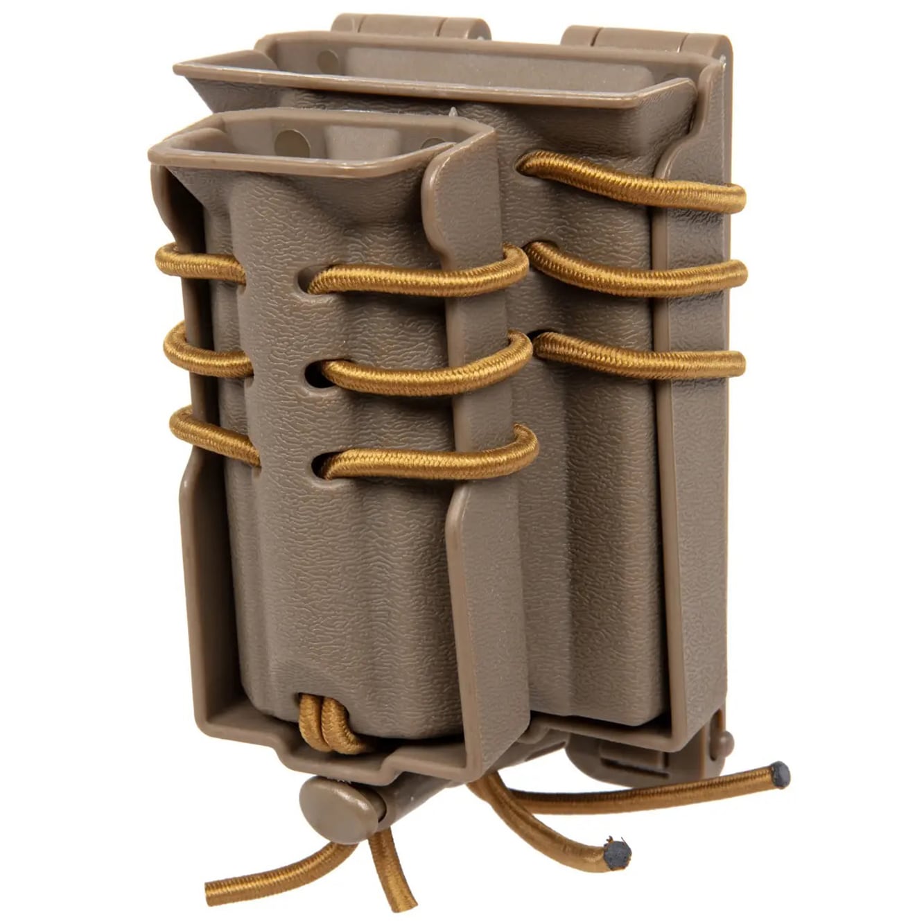 Husă dublă Wosport Urban Assault Quick Pull pentru încărcătoare 9 mm - Tan