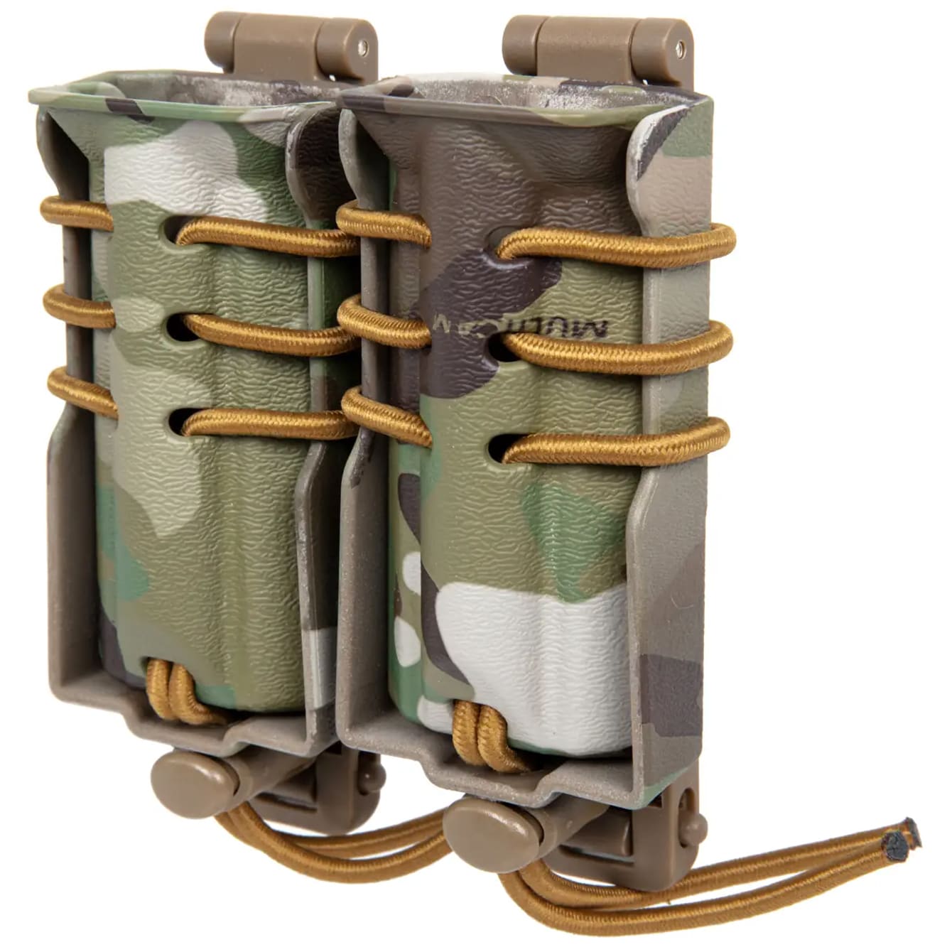 Portîncărcător dublu Wosport Urban Quick Pull pentru încărcătoare mici - MultiCam