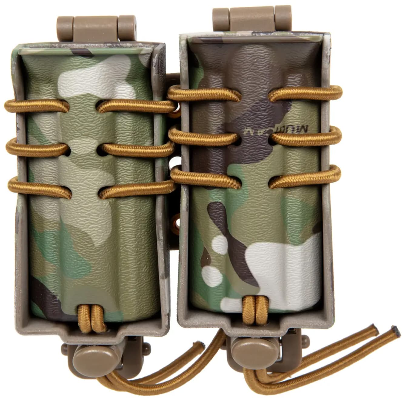 Portîncărcător dublu Wosport Urban Quick Pull pentru încărcătoare mici - MultiCam