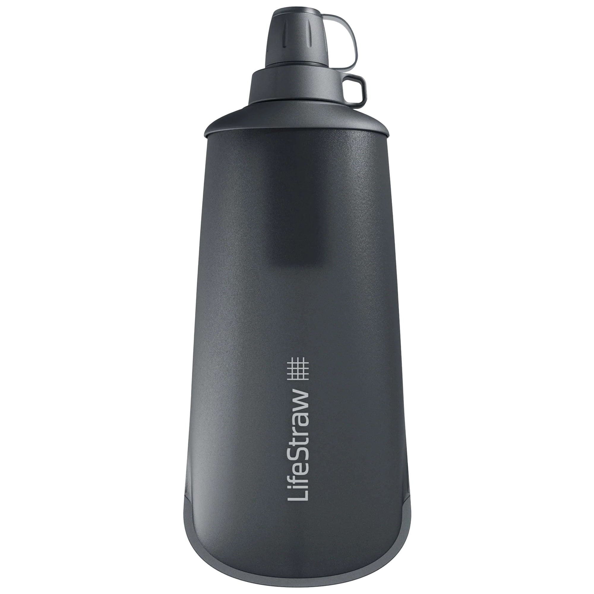 Sticlă de apă pliabilă cu filtru LifeStraw Peak Squeeze 1 l - Dark Gray