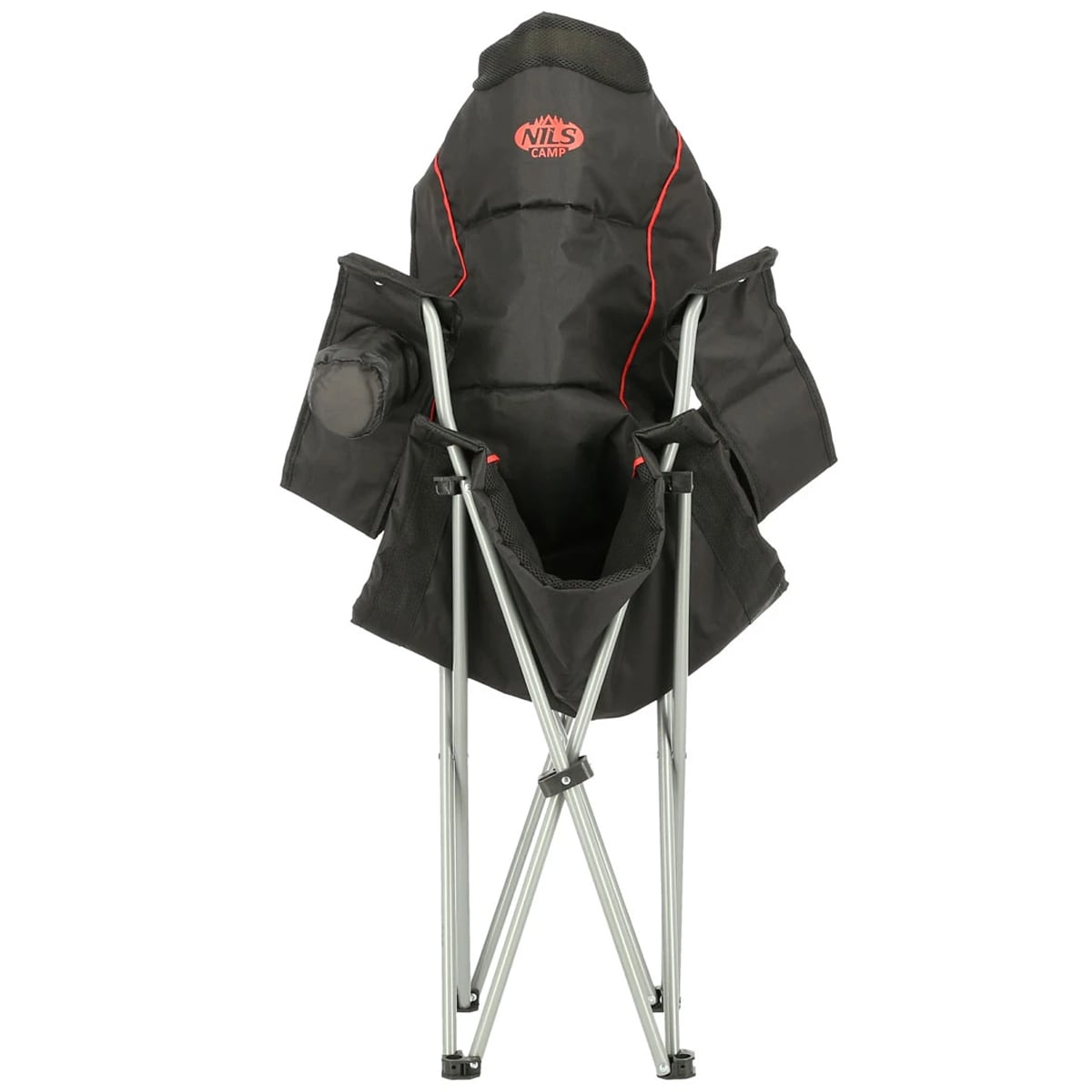 Scaun turistic Nils Camp NC3080 - Negru/Roșu