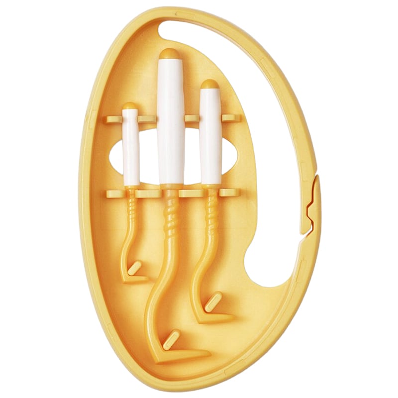 Set de extractor căpușe Tick Twister Clipbox Trio - Yellow