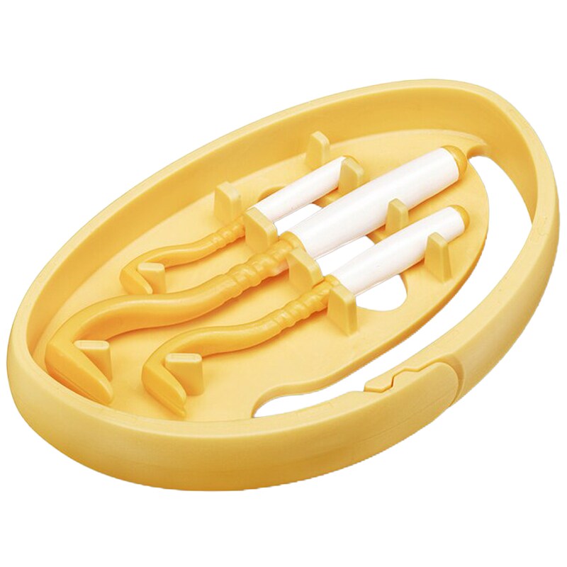 Set de extractor căpușe Tick Twister Clipbox Trio - Yellow