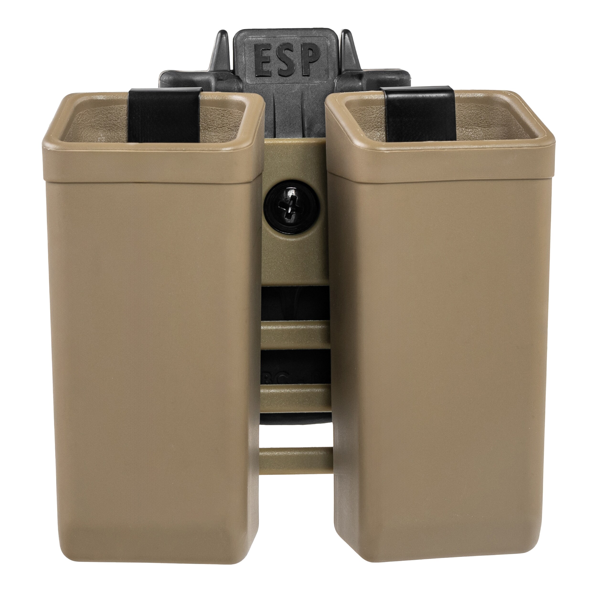 Husă dublă rotativă ESP cu suport UBC-08 Clip pentru încărctoare 9 mm - Khaki