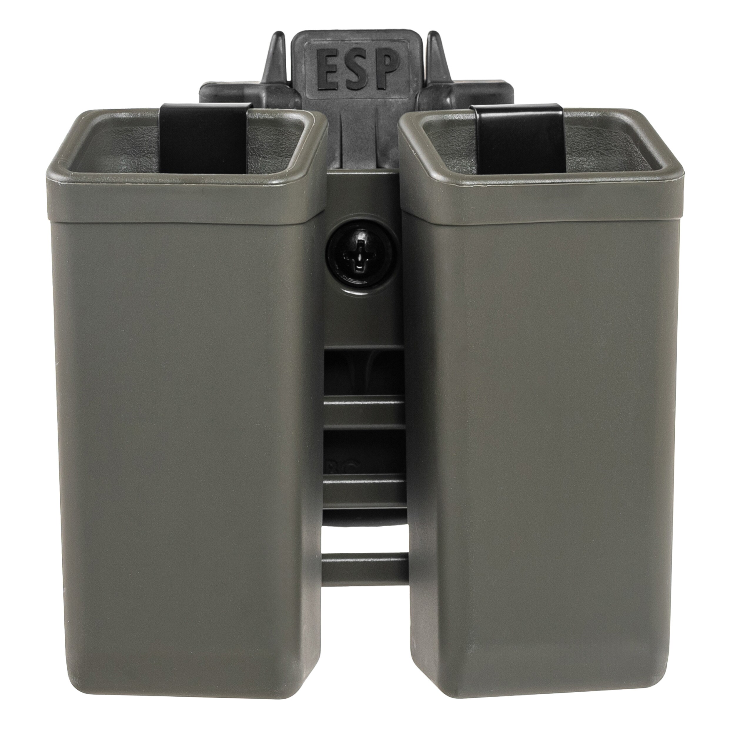 Husă dublă rotativă ESP cu suport UBC-08 Clip pentru încărcătoare 9 mm - Olive Drab