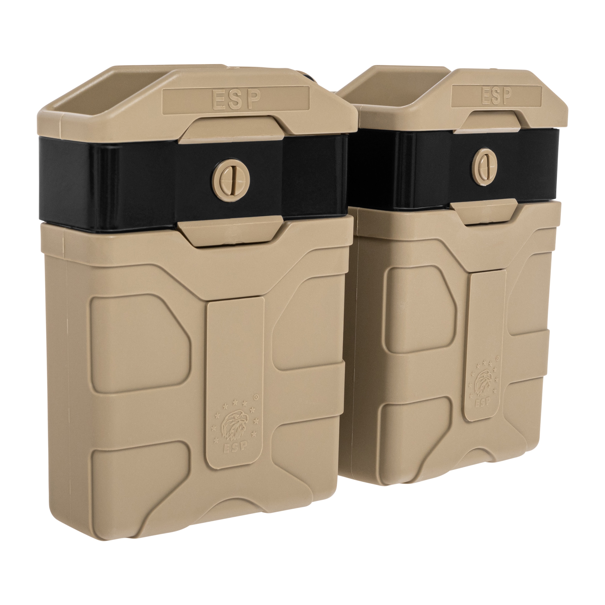 Husă dublă rotativă ESP cu suport Paddle pentru încărcătoare de calibre 5.56 mm - Khaki