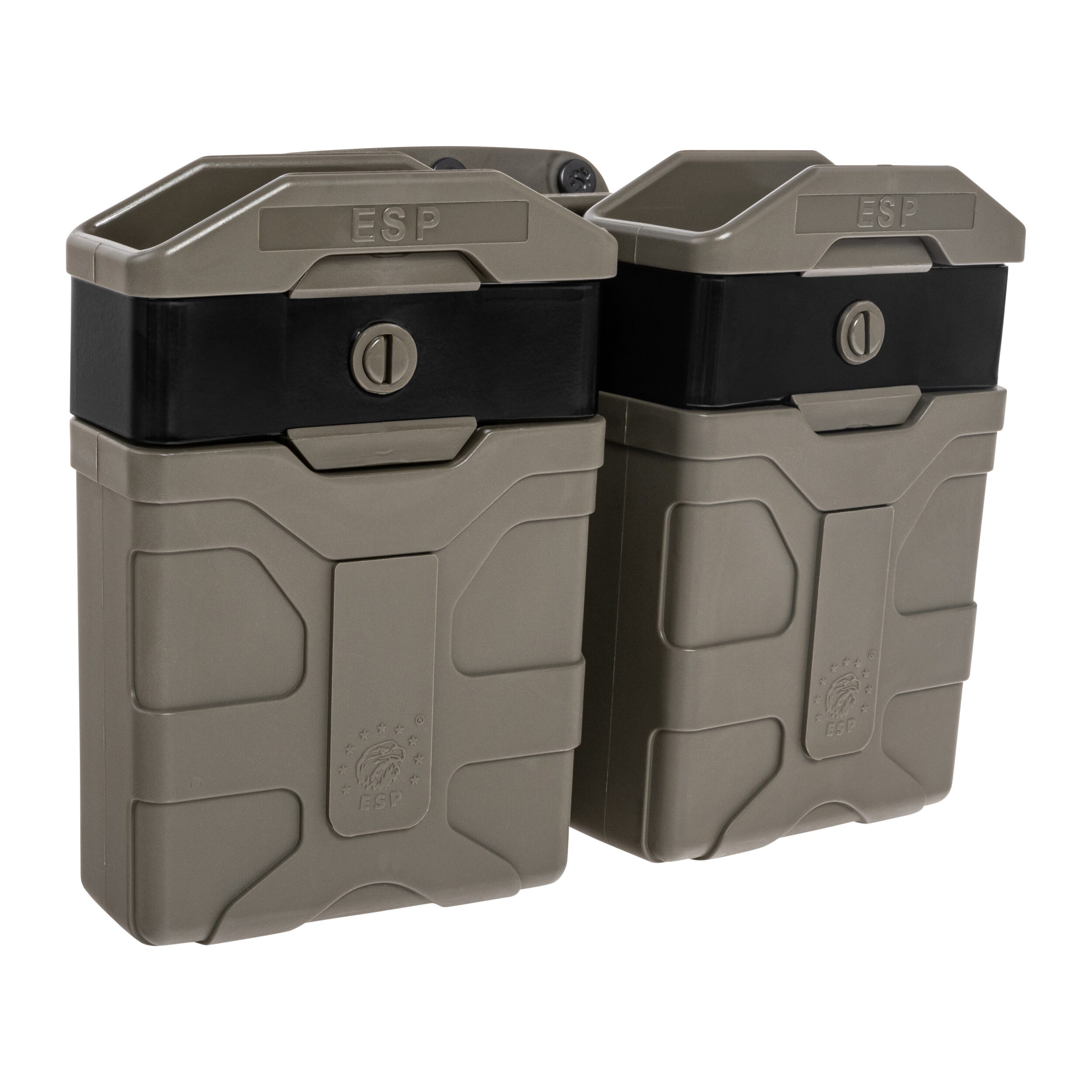 Husă dublă rotativă ESP cu suport Paddle pentru încărcătoare de calibre 5.56 mm - Olive Drab