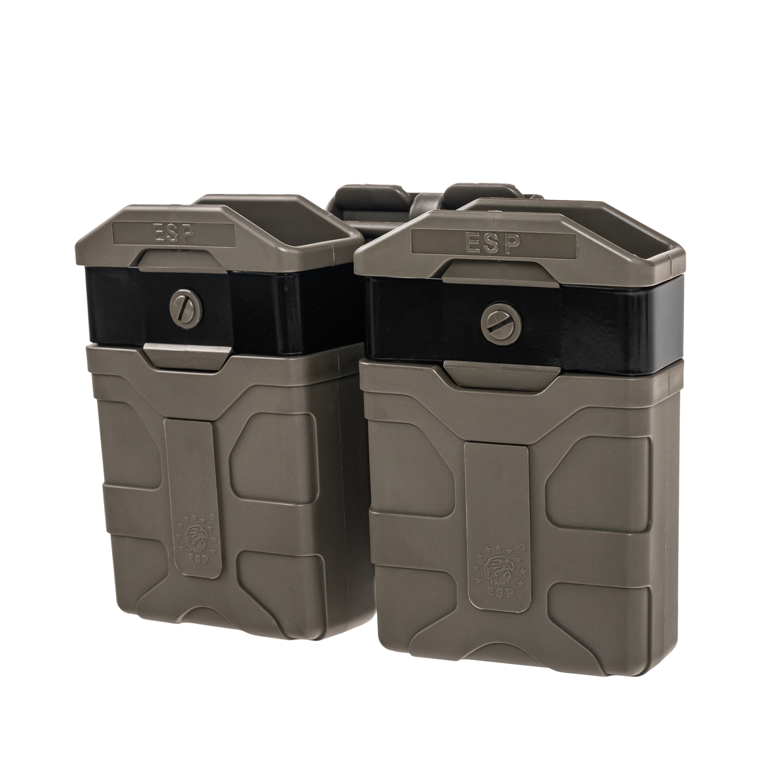 Husă dublă rotativă ESP cu suport UBC-04-2 Clip pentru încărcătore - Olive Drab