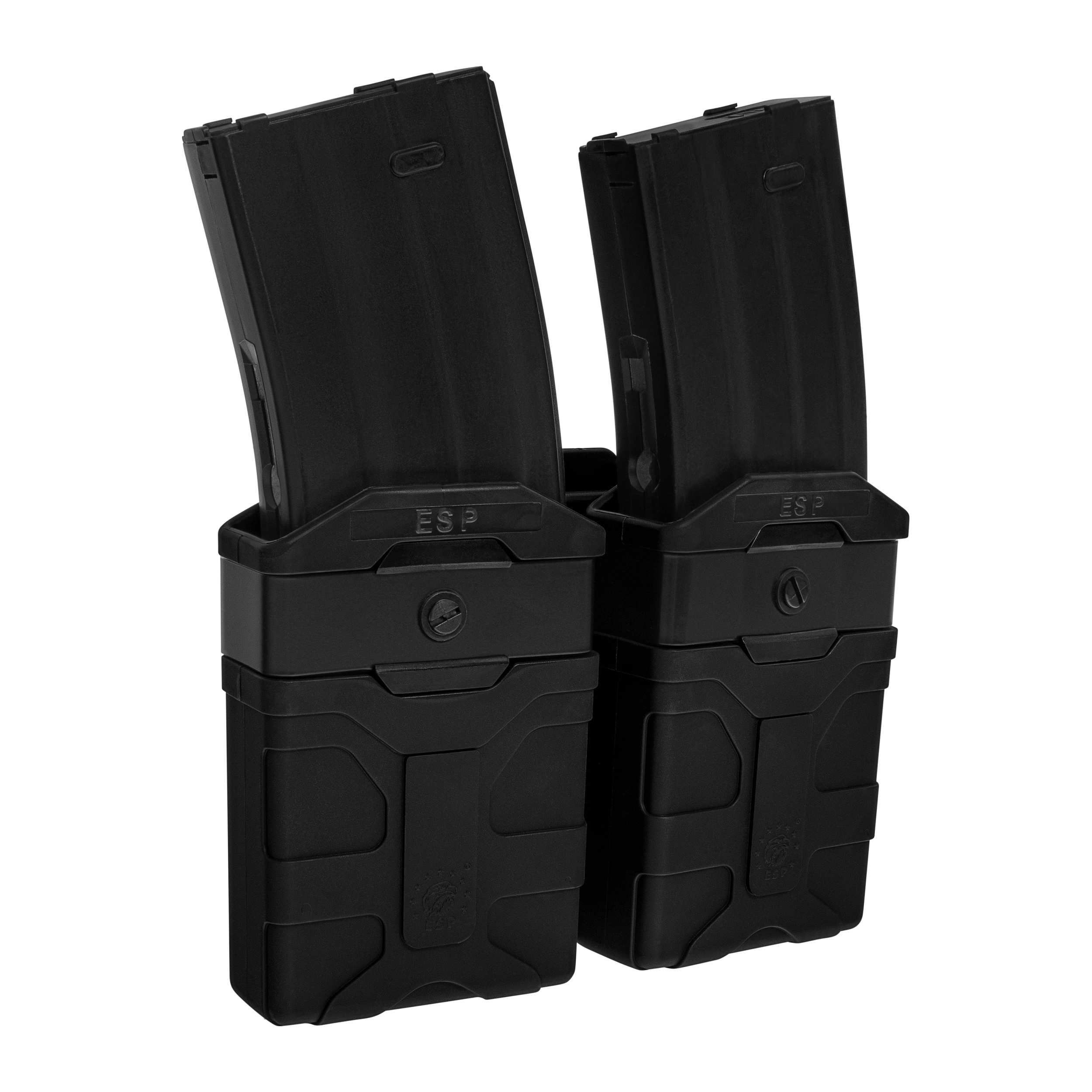 Tăviță dublă rotativă ESP cu montaj UBC-07 Clip pentru încărcătoare mari - Black