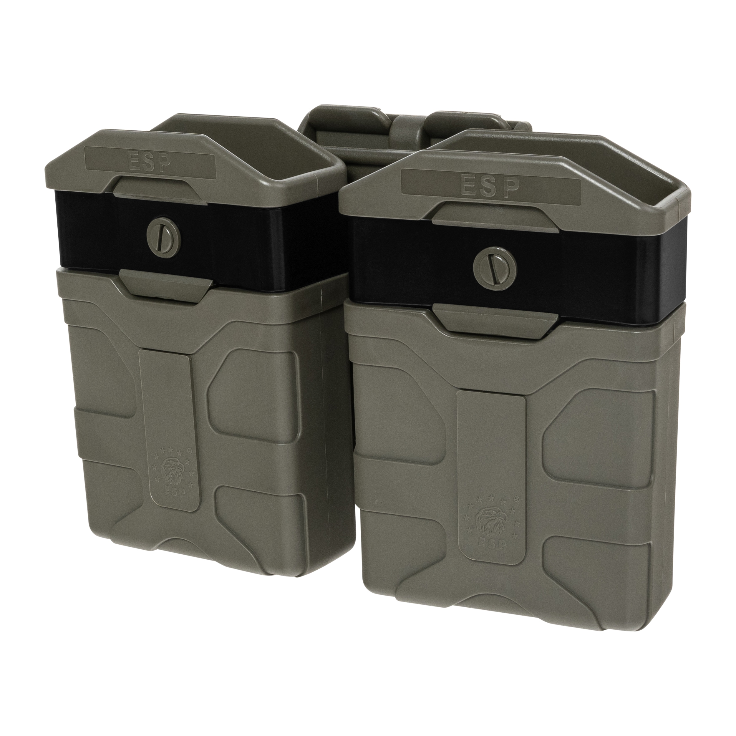 Husă dublă rotativă ESP cu suport UBC-07 Clip pentru încărcatoare- Olive Drab