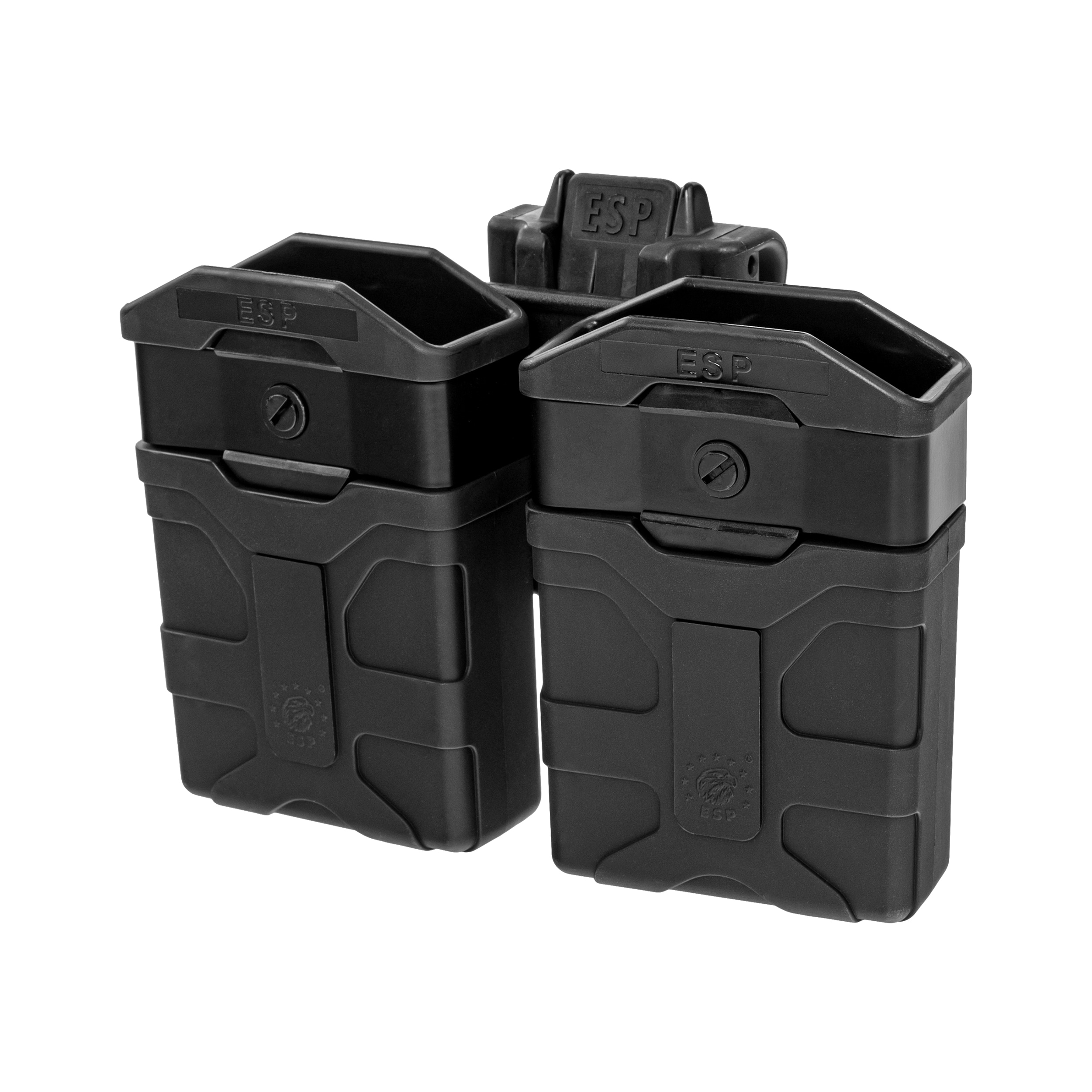 Husă dublă rotativă ESP cu suport UBC-08 pentru încărcătoare - Black