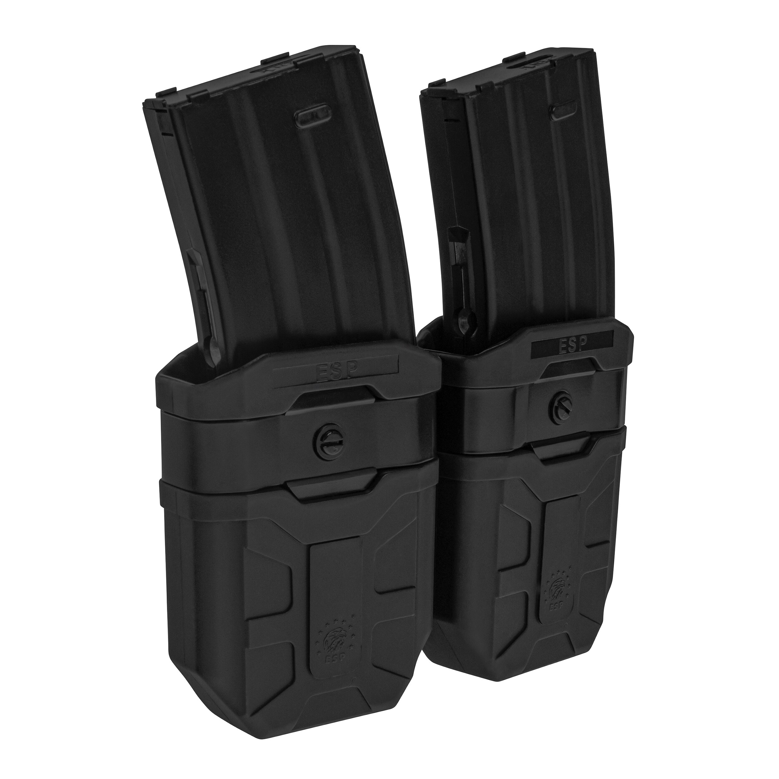 Portîncărcător dublu rotativ ESP cu suport UBC-02 pentru încărcătoare 7,62 mm - Black