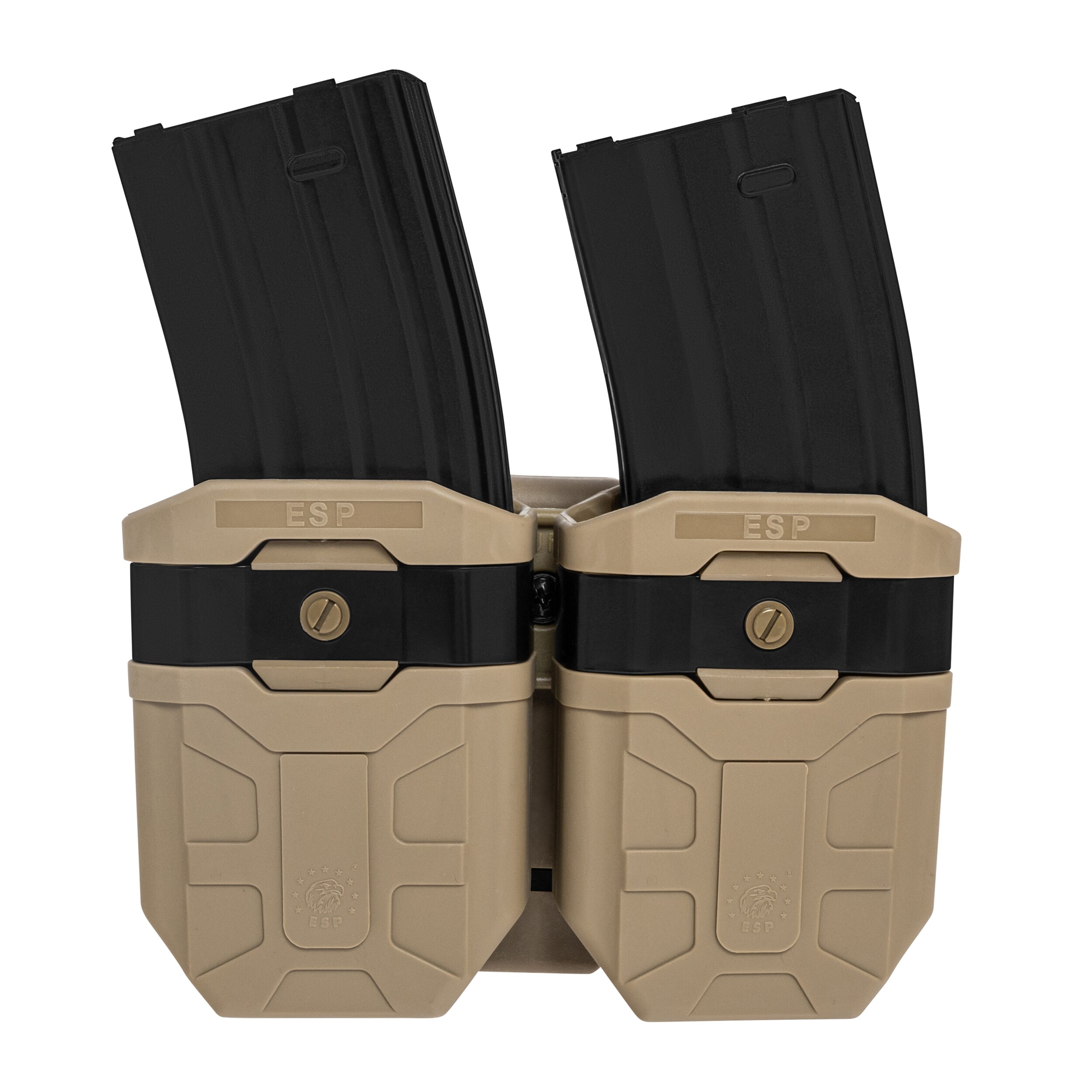 Portîncărcător dublu rotativ ESP cu suport UBC-02 pentru încărcătoare 7,62 mm - Khaki