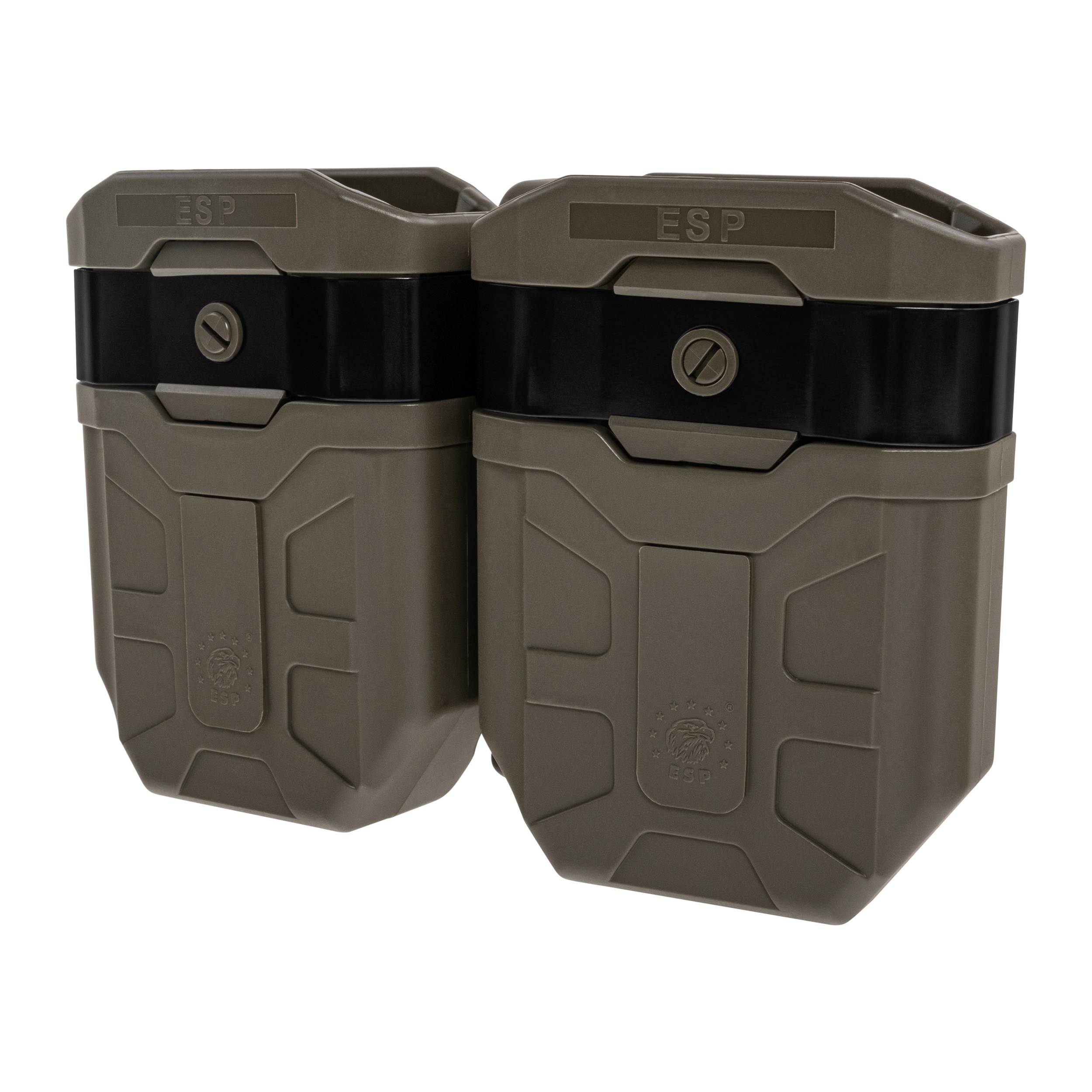 Portîncărcător dublu rotativ ESP cu suport UBC-02 pentru încărcătoare 7,62 mm - Olive Drab