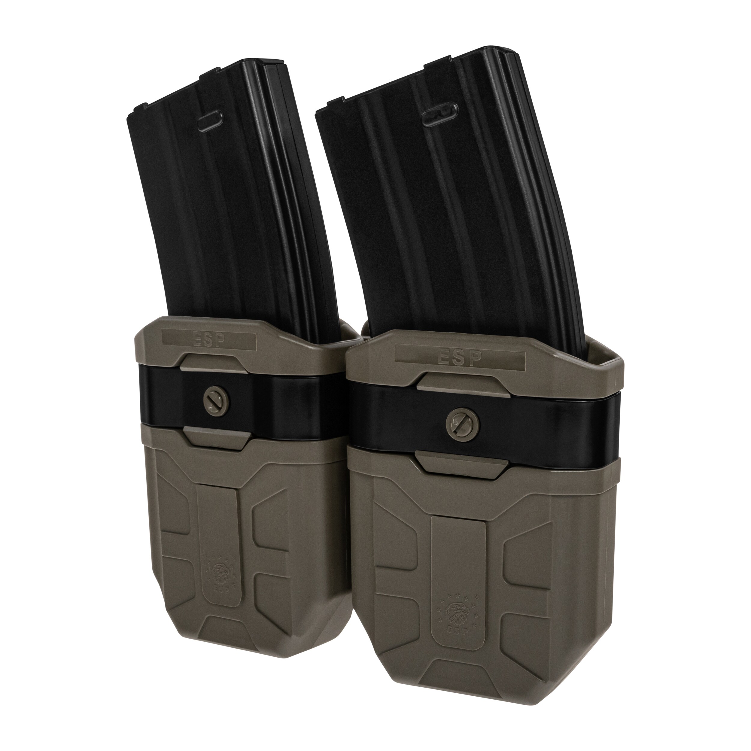 Portîncărcător dublu rotativ ESP cu suport UBC-02 pentru încărcătoare 7,62 mm - Olive Drab