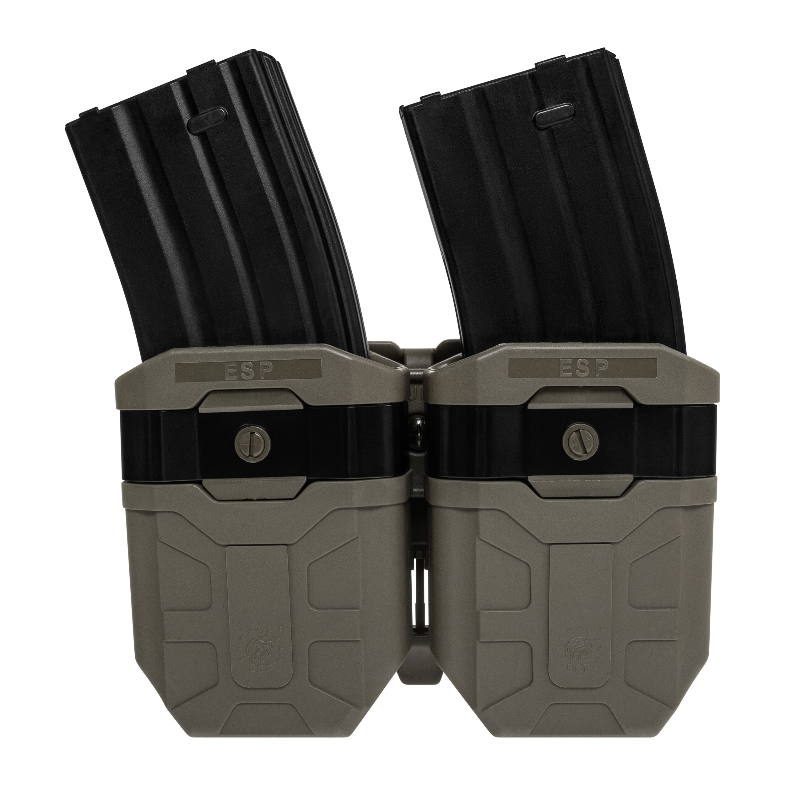 Husă dublă rotativă ESP cu suport UBC-07 Clip pentru încărcătore 7,62 mm - Olive Drab