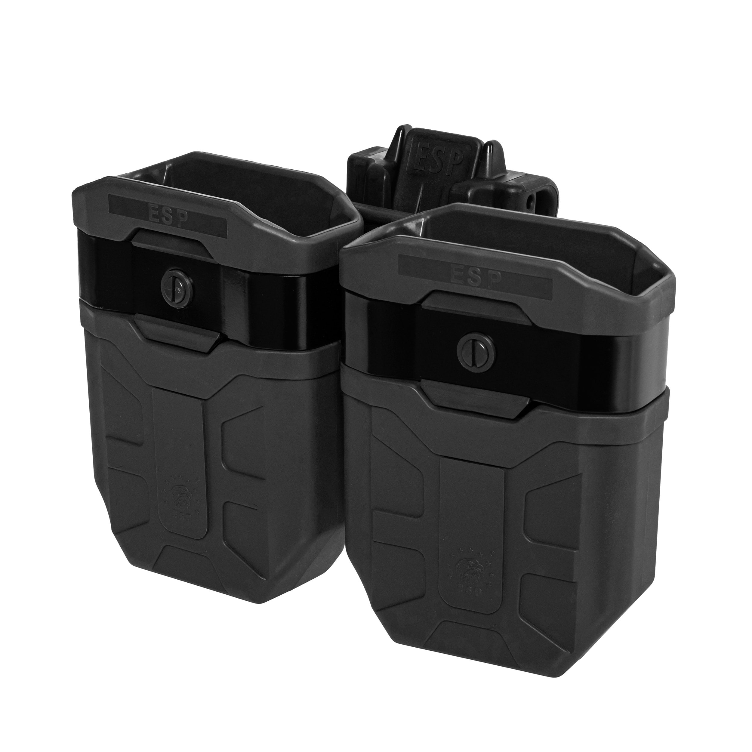 Husă dublă rotativă ESP cu suport UBC-08 pentru încărcatoare 7,62 mm - Black