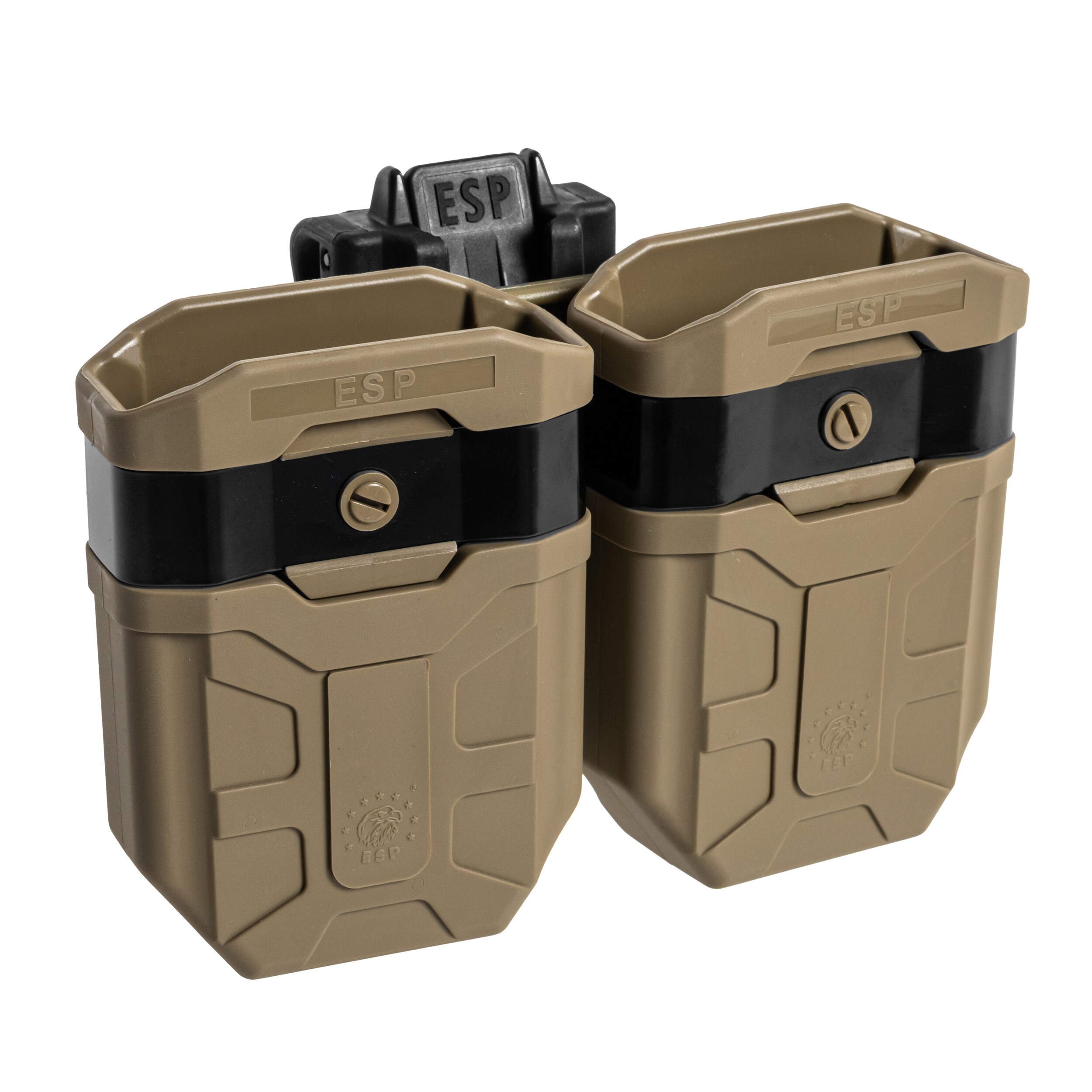 Husă dublă rotativă ESP cu suport UBC-08 pentru încărcătoare 7,62 mm - Khaki