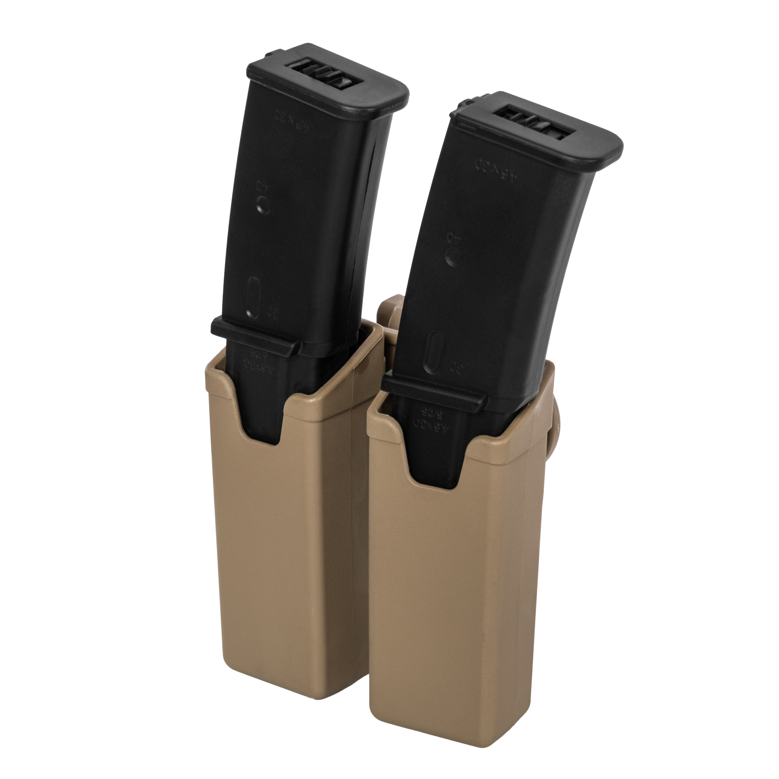 Husă dublă ESP cu suport UBC-03 Clip pentru încărcătoare MP5/UZI/SA VZ.61 - Khaki