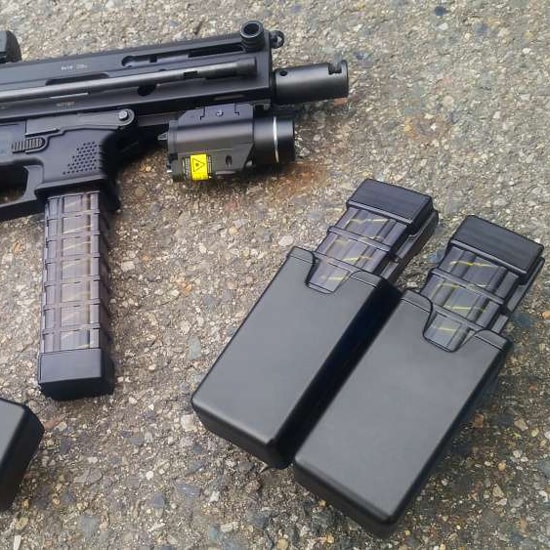 Tăviță dublă rotativă ESP cu montaj Paddle pentru încărcătoare de dimensiuni medii - Black