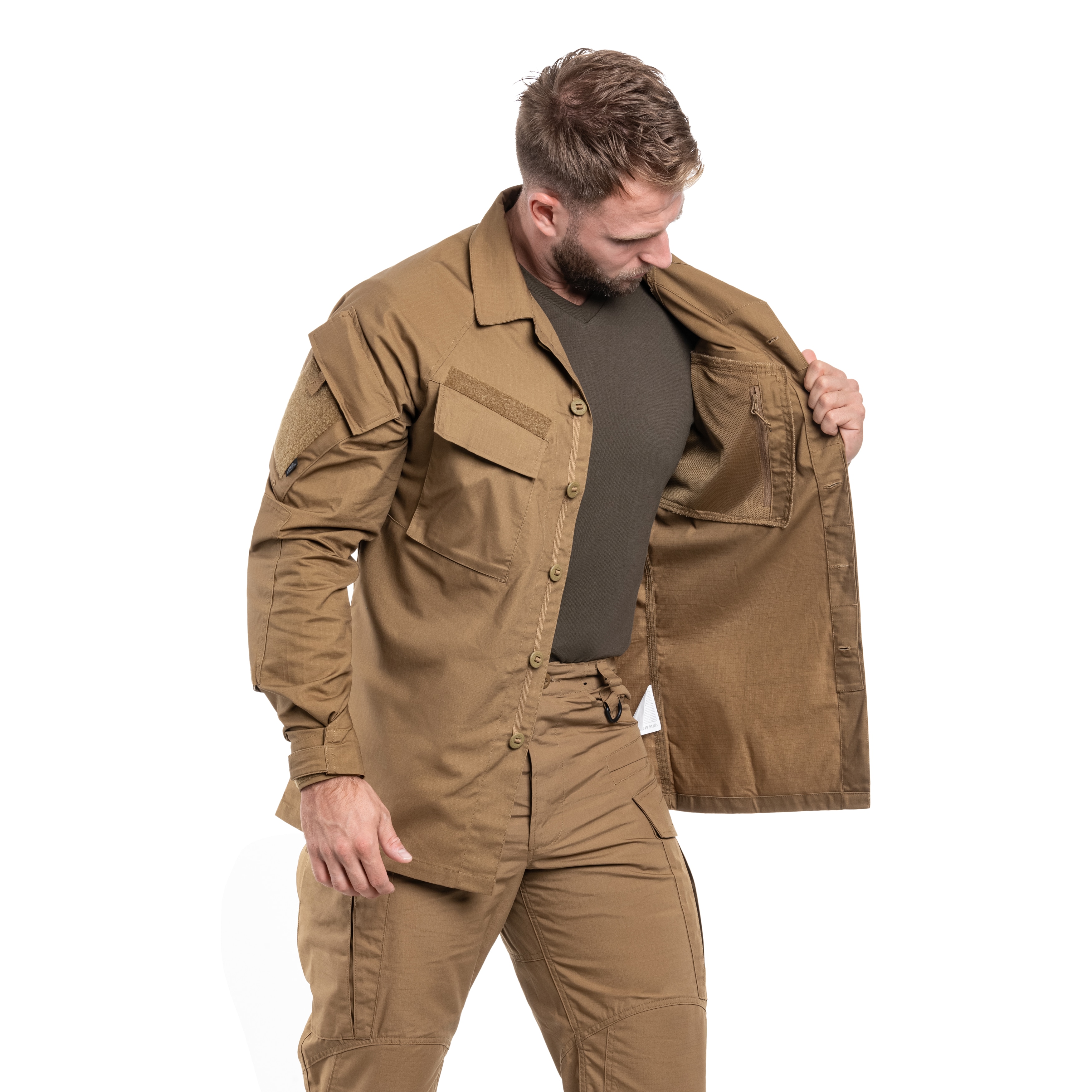 Bluză Helikon-Tex Raid Polycotton Stretch Rip-Stop - Coyote