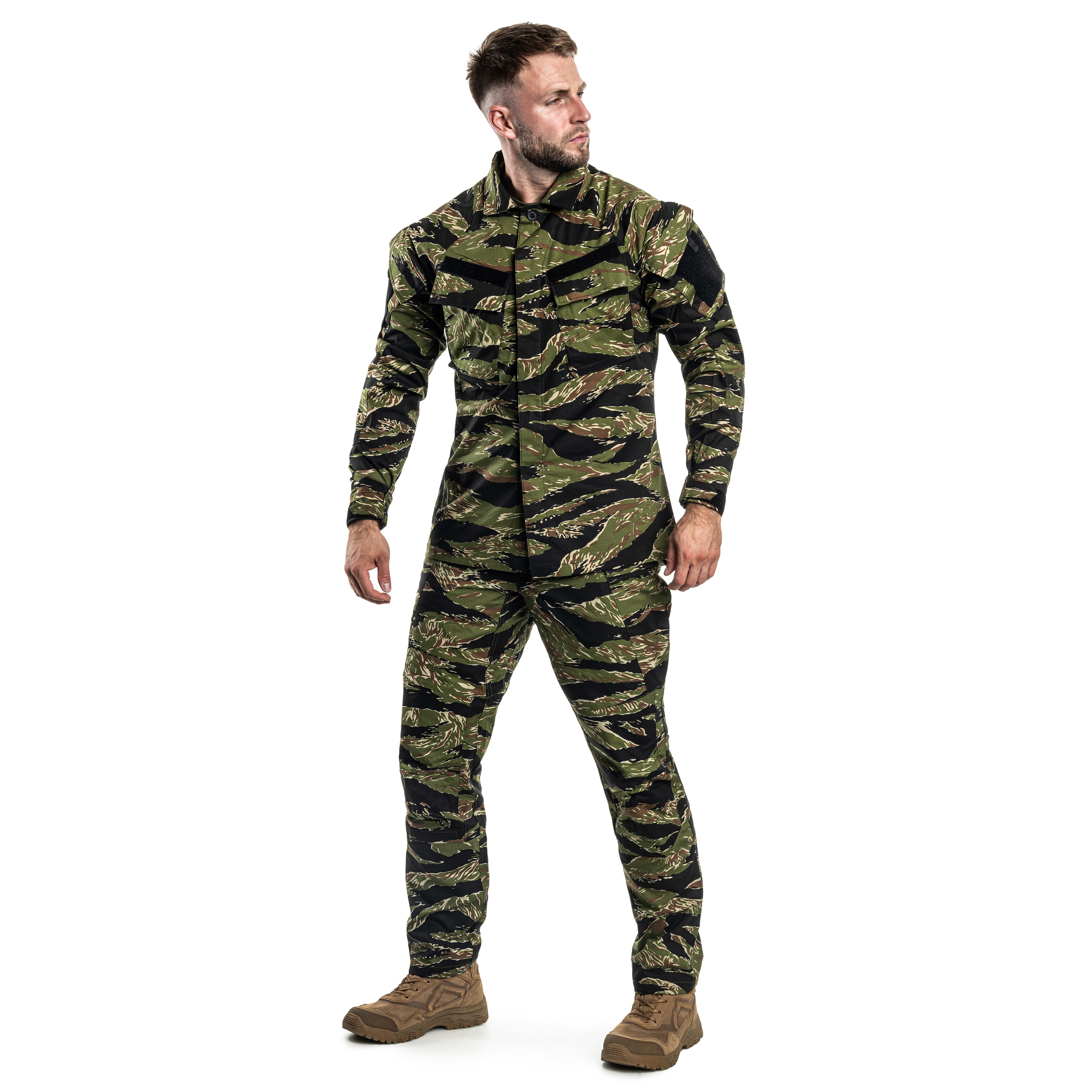 Bluză Helikon Raid Polycotton Stretch Rip-Stop - Tiger Stripe