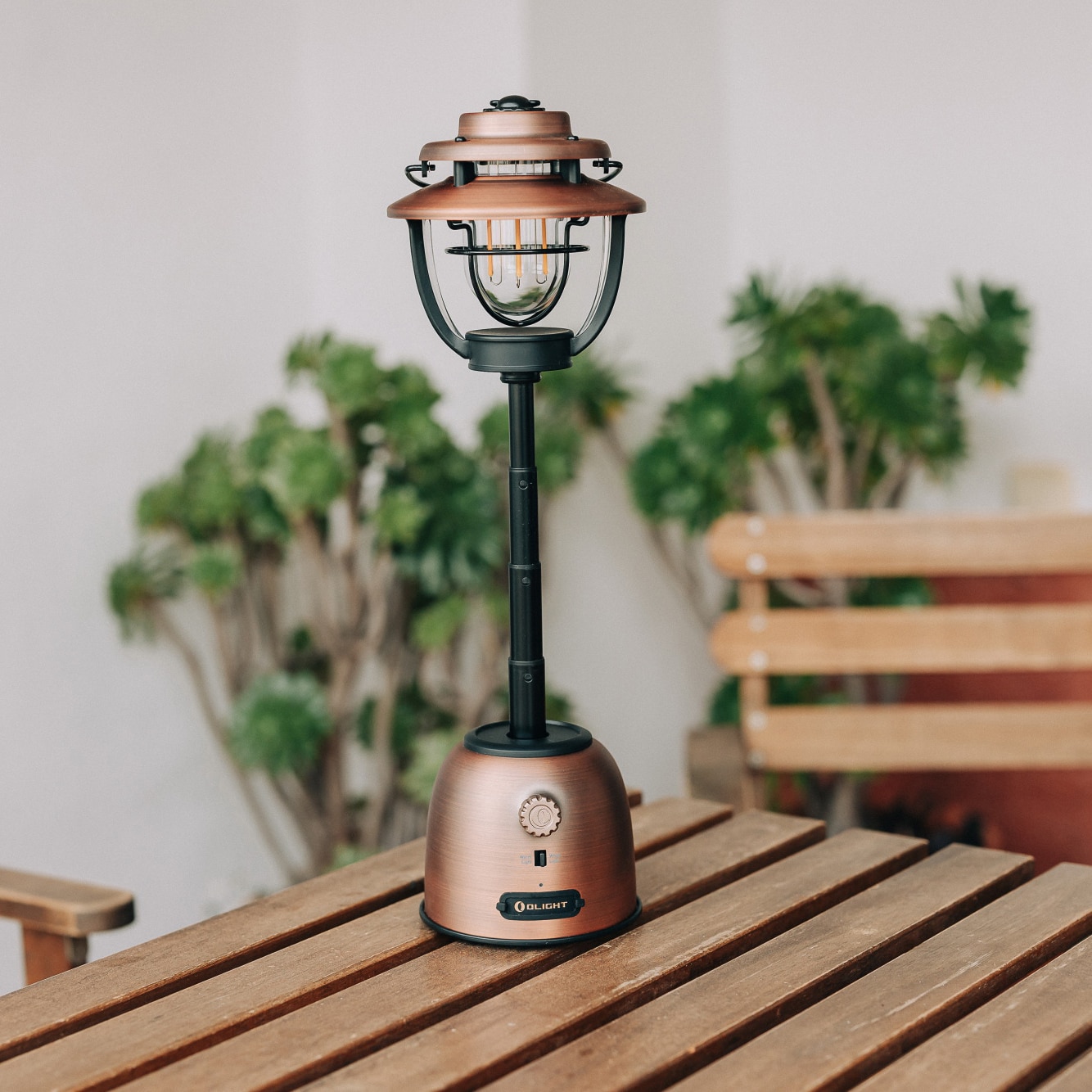 Lampă pentru camping Olight Olantern Stretch Vintage Copper - 500 lumeni