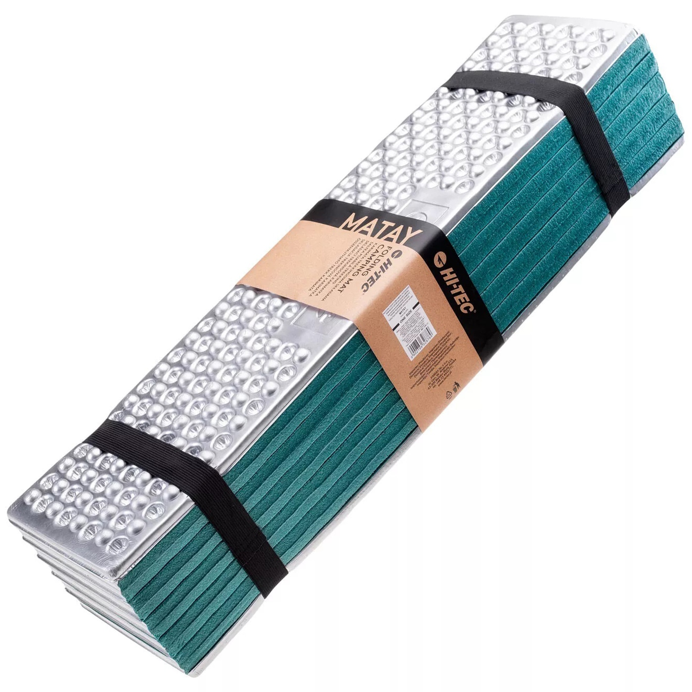 Saltea turistică (karemat) pliabilă Hi-Tec Matay - Teal/Silver