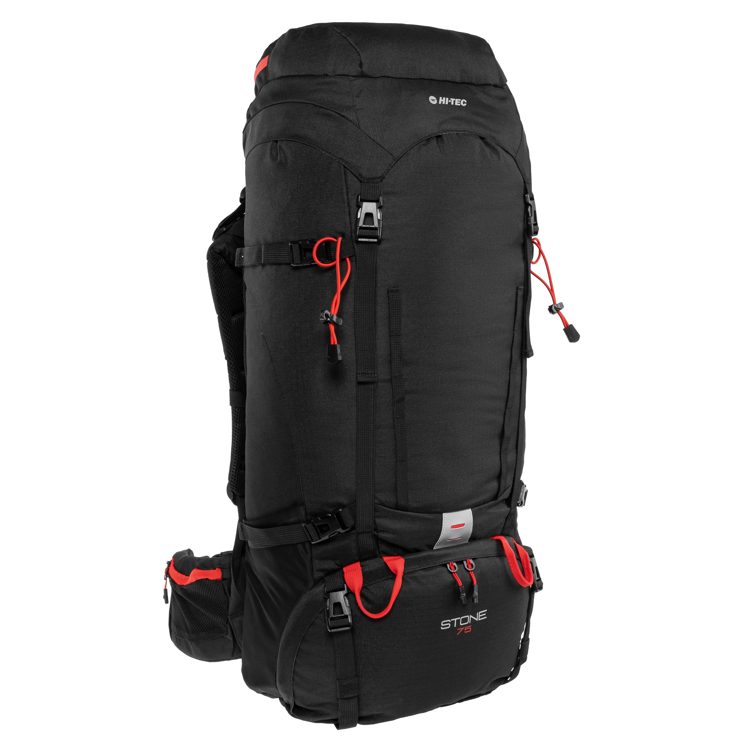 Rucsac Hi-Tec Stone 75 l - Black/High Risk Red