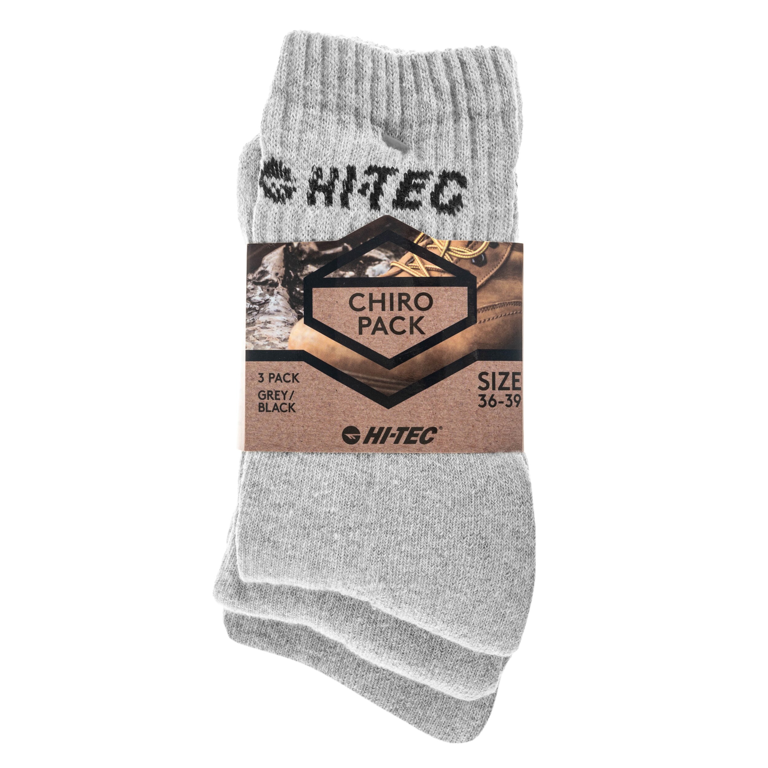 Șosete Hi-Tec Chiro Pack - Grey/Black - 3 perechi