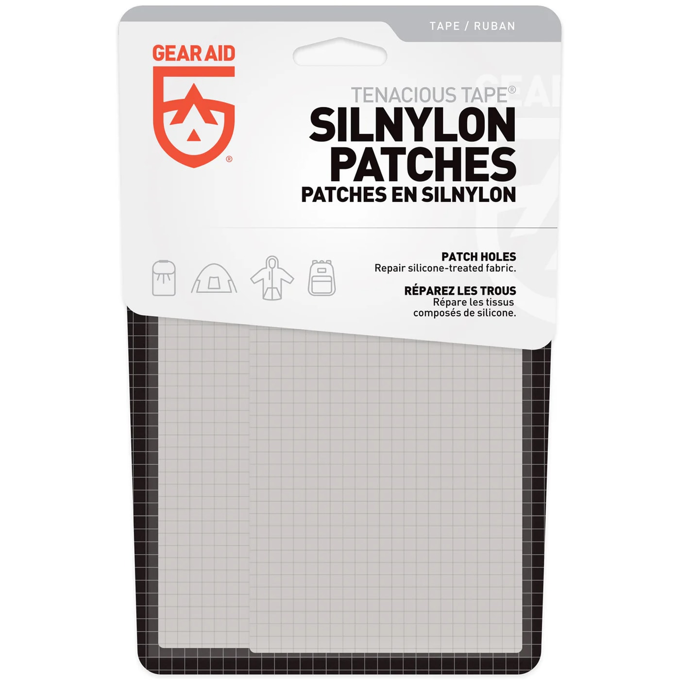 Set de petice Gear Aid Tenacious Tape SilNylon Patches