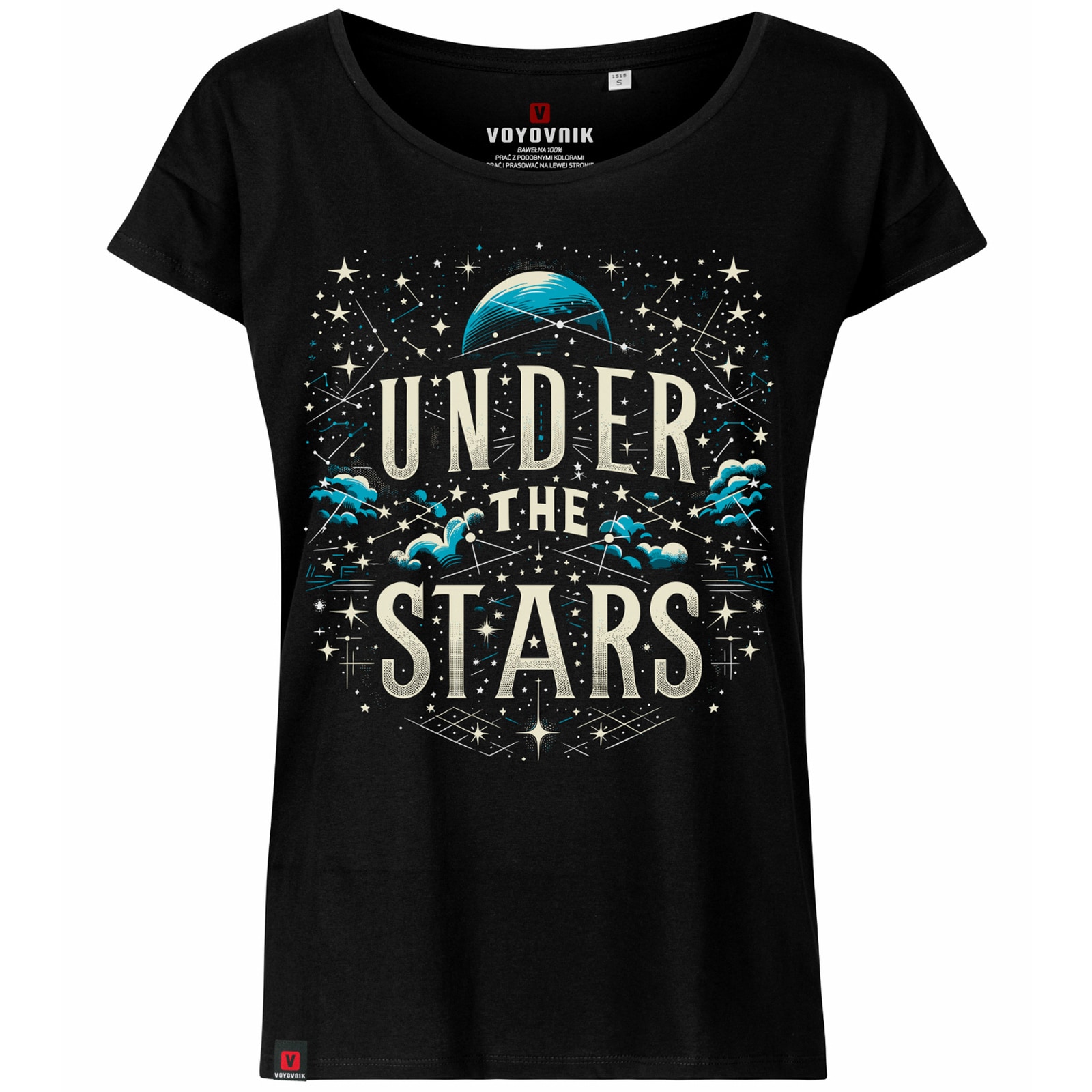 Tricou de damă Voyovnik Under the Stars - Black