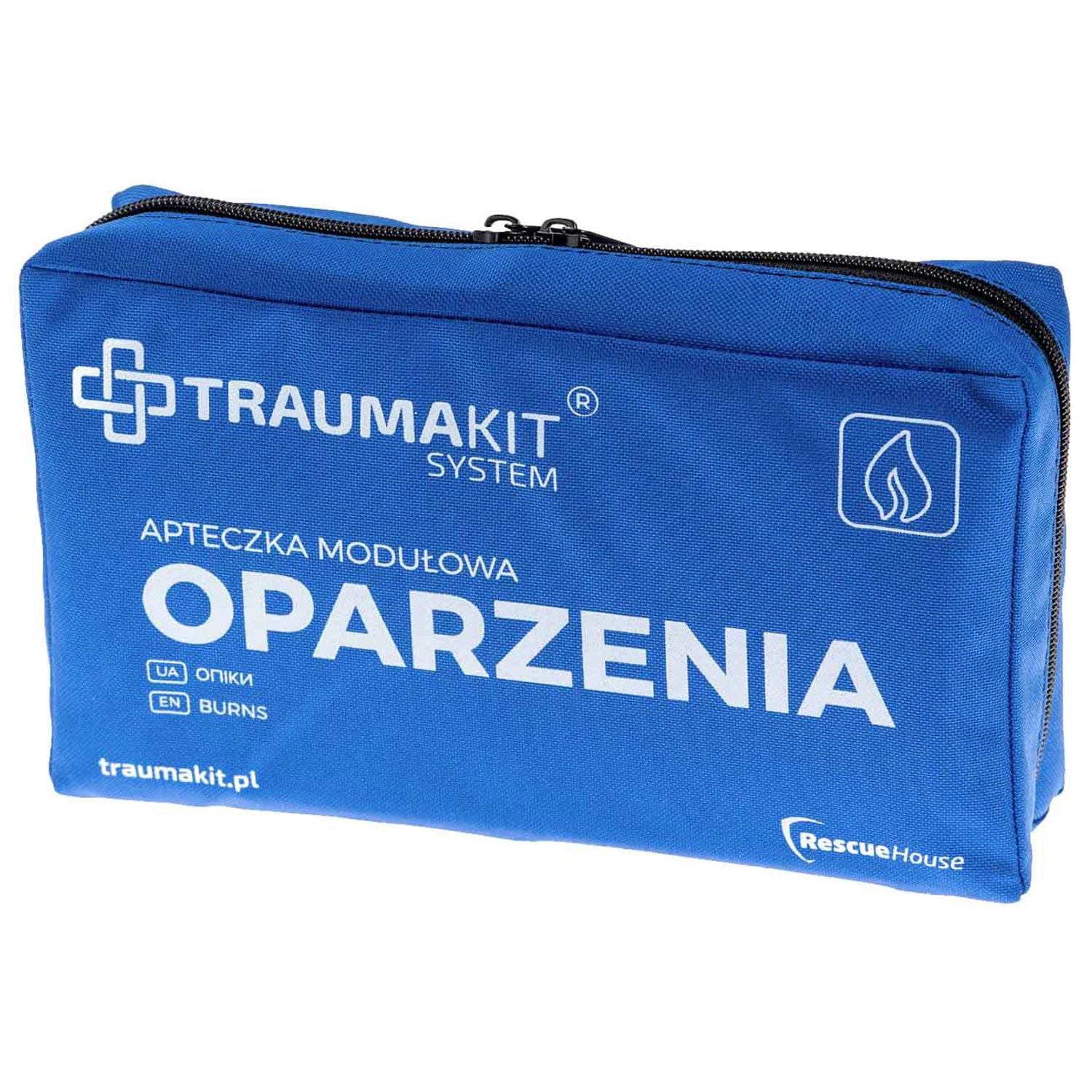 Trusă de prim ajutor modulară AedMax Trauma Kit O Verde - Arsuri Burnshield