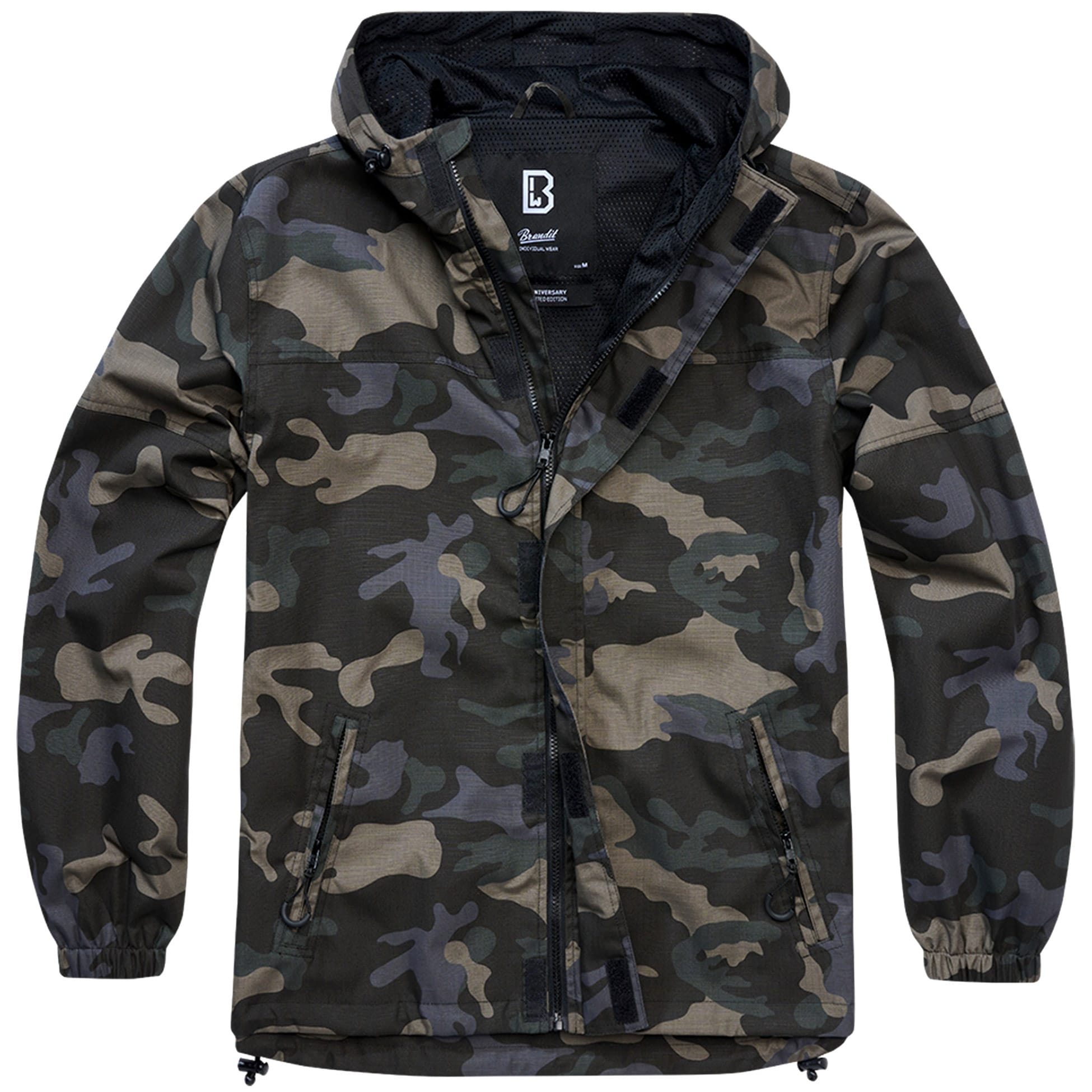 Geacă Brandit Summer Windbreaker Frontzip Ripstop - Dark Camo