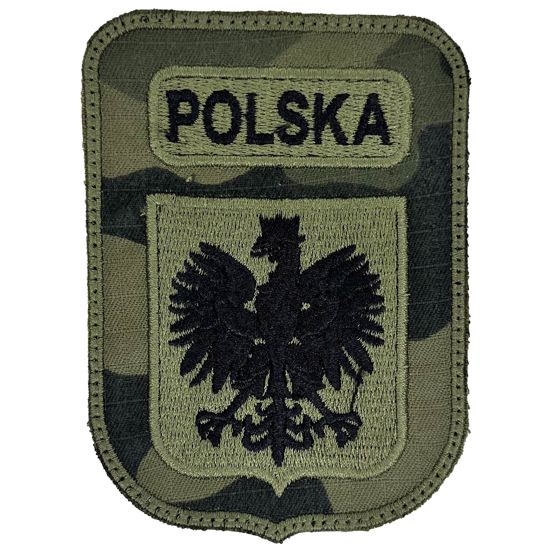Patch - emblemă Herb Polska 80 x 110 mm - Green