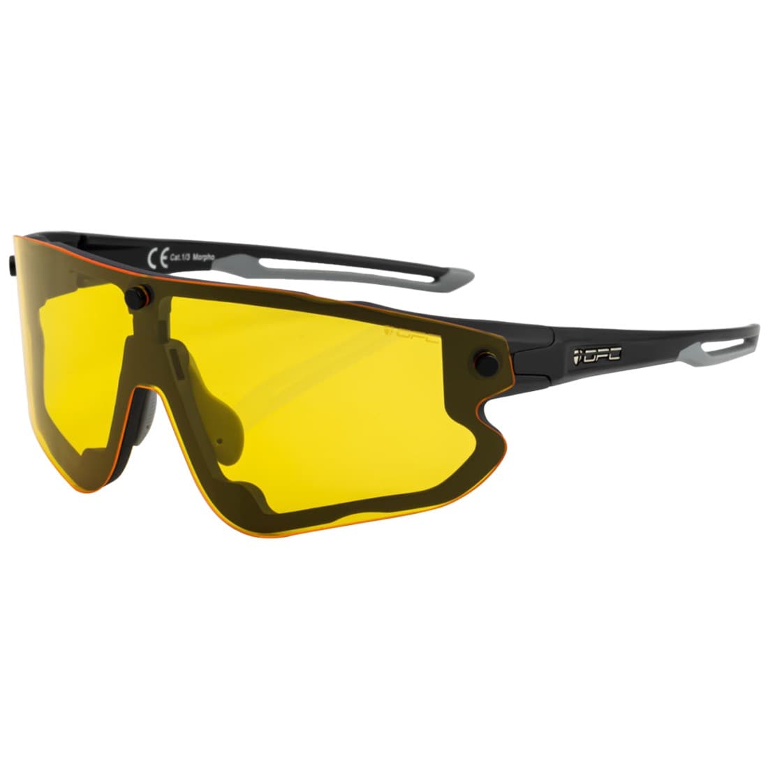 Ochelari de soare OPC All Round Morpho - Matt Black-Smoke-Yellow Set *