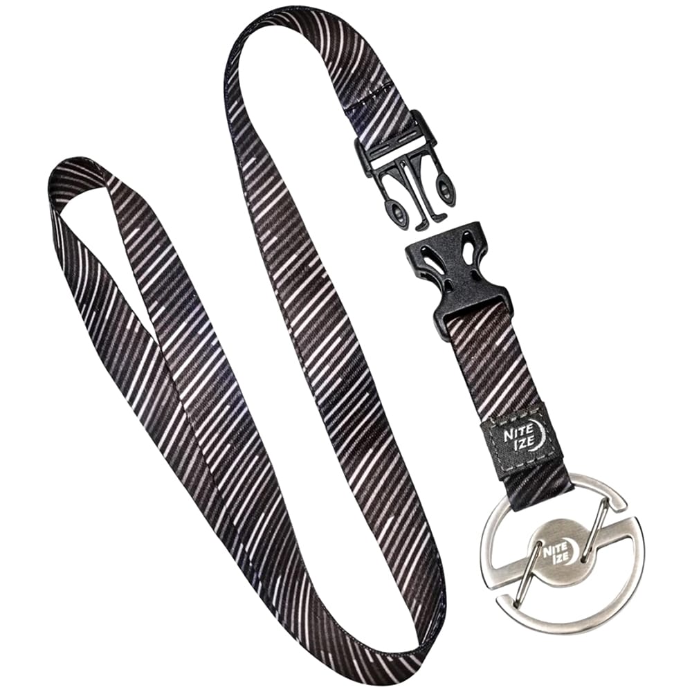 Carabină Nite Ize Medallion Key cu șnur - Silver