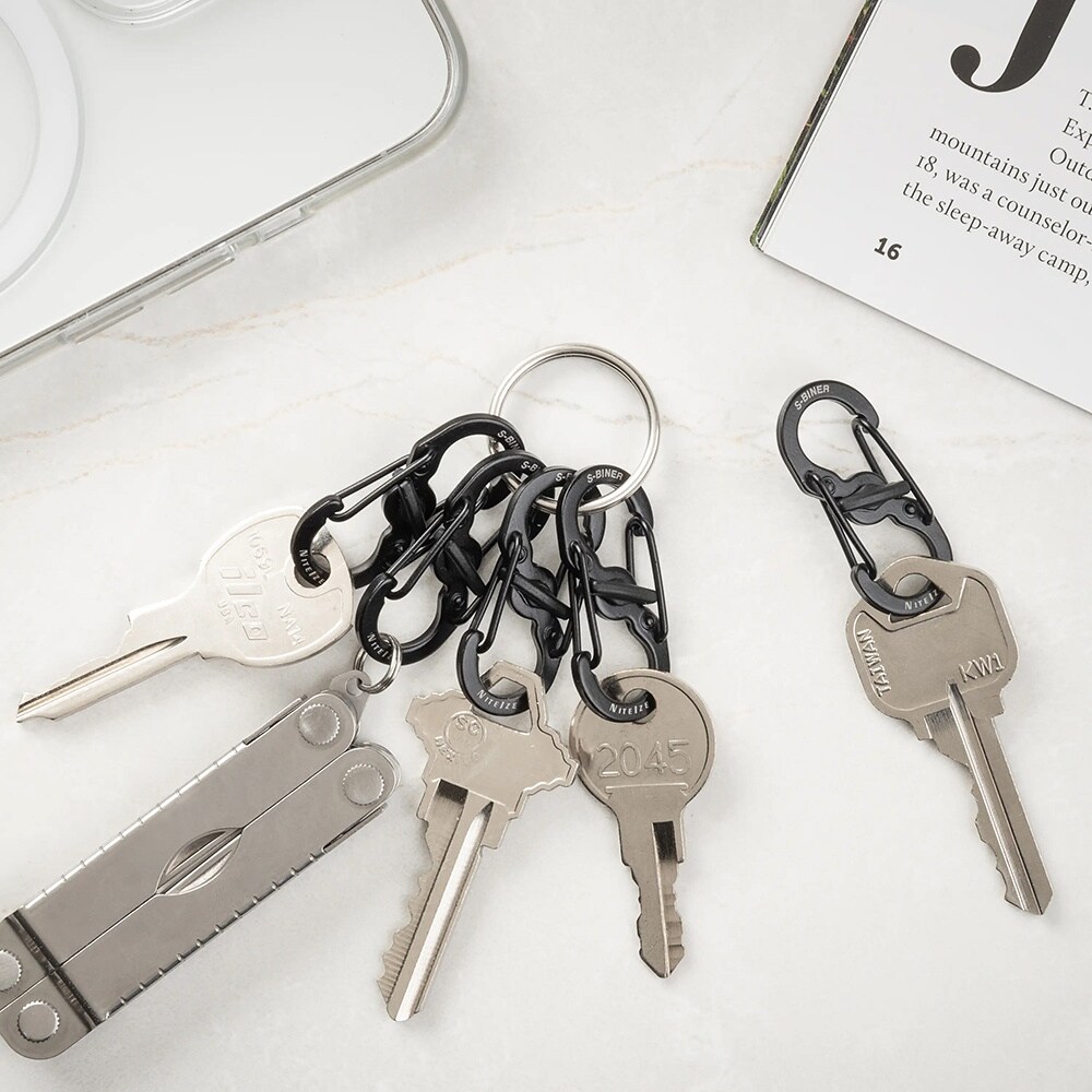 Carabină Nite Ize S-Biner MicroLock Steel - 5 buc.