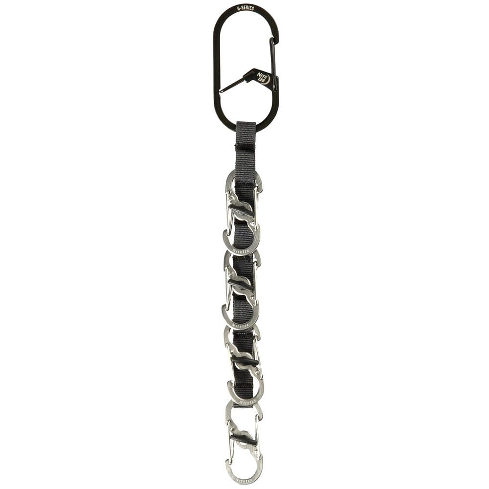 Breloc cu carabină Nite Ize GearLine Mini Key Organizer - Black