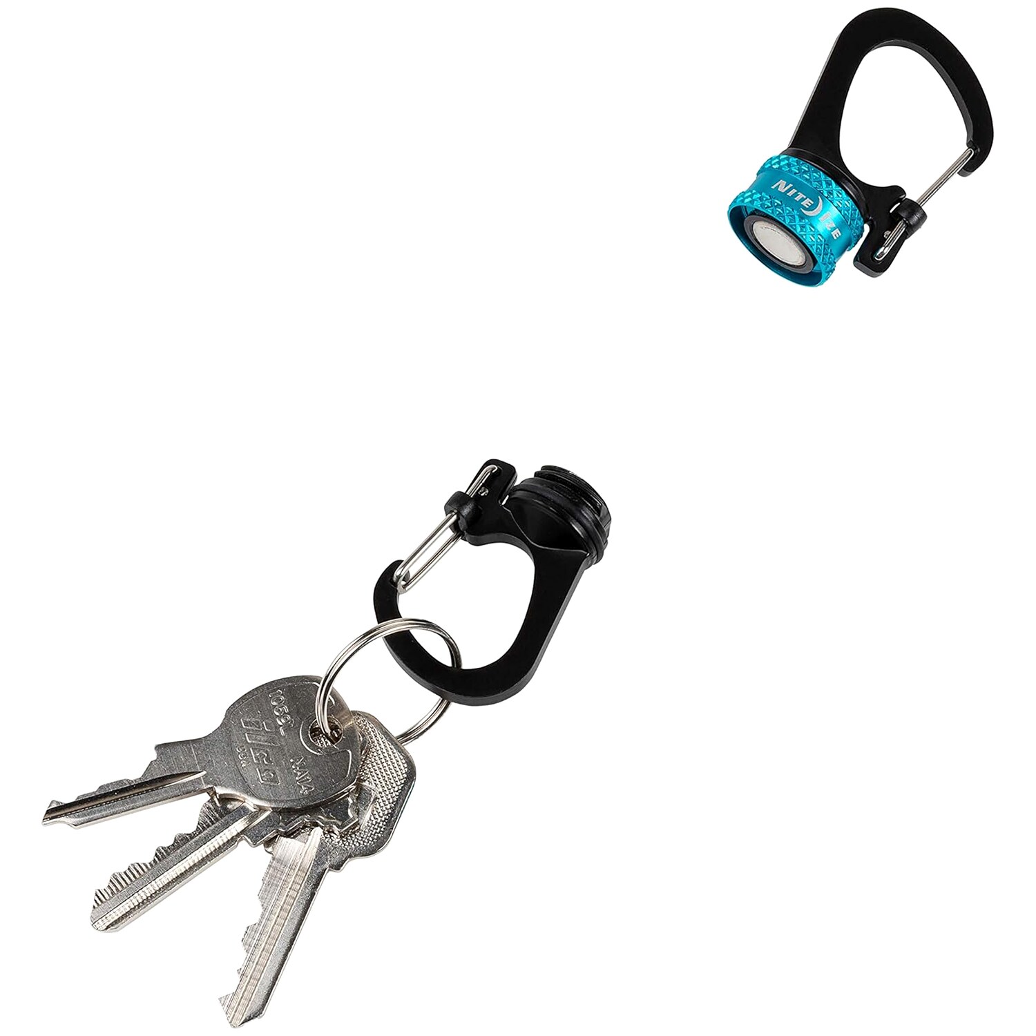 Carabină Nite Ize SlideLock 360 st. Magnetic Locking Dual Carabiner - Blue