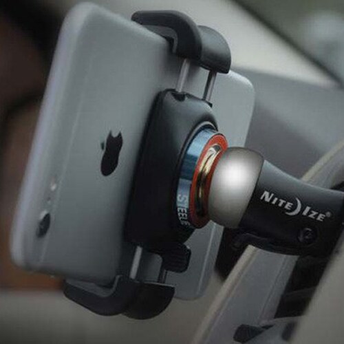 Suport de telefon pentru bicicletă Nite Ize Steelie FreeMount Vent Kit